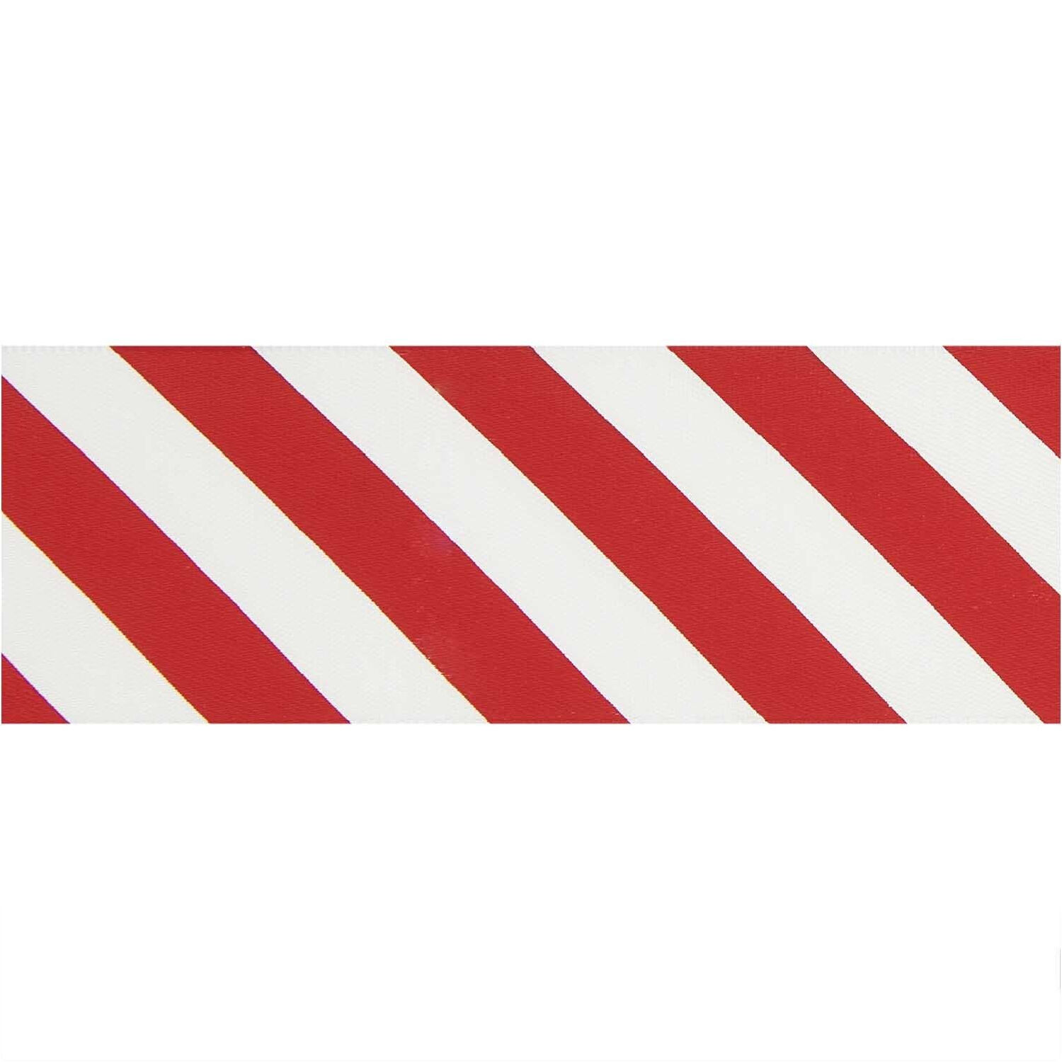 Satinband Streifen, 100% Polyester, Rot-Wei�, 38 mm x 3 m Bild 2