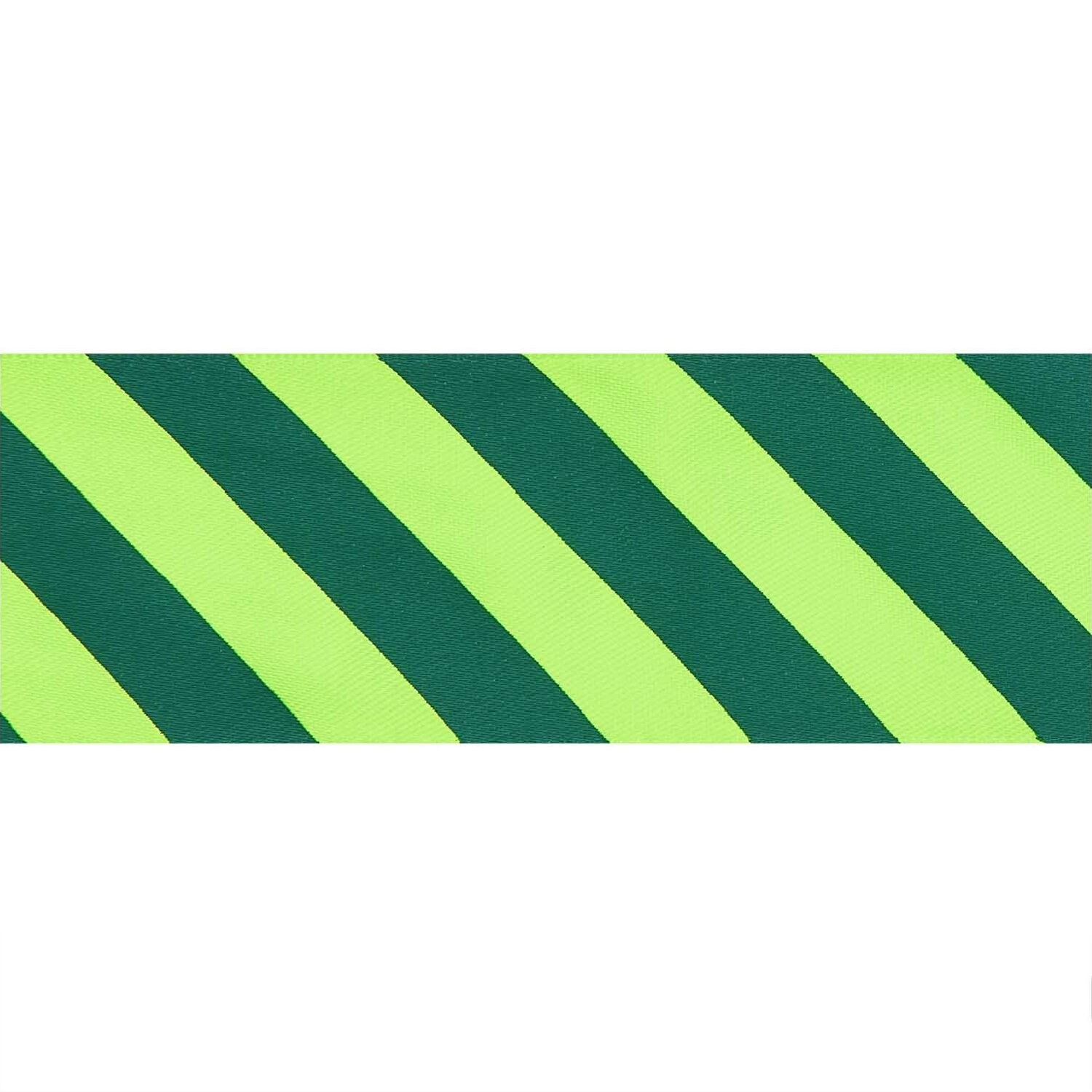 Satinband Streifen, 100% Polyester, Gr�n, 38 mm x 3 m Bild 2