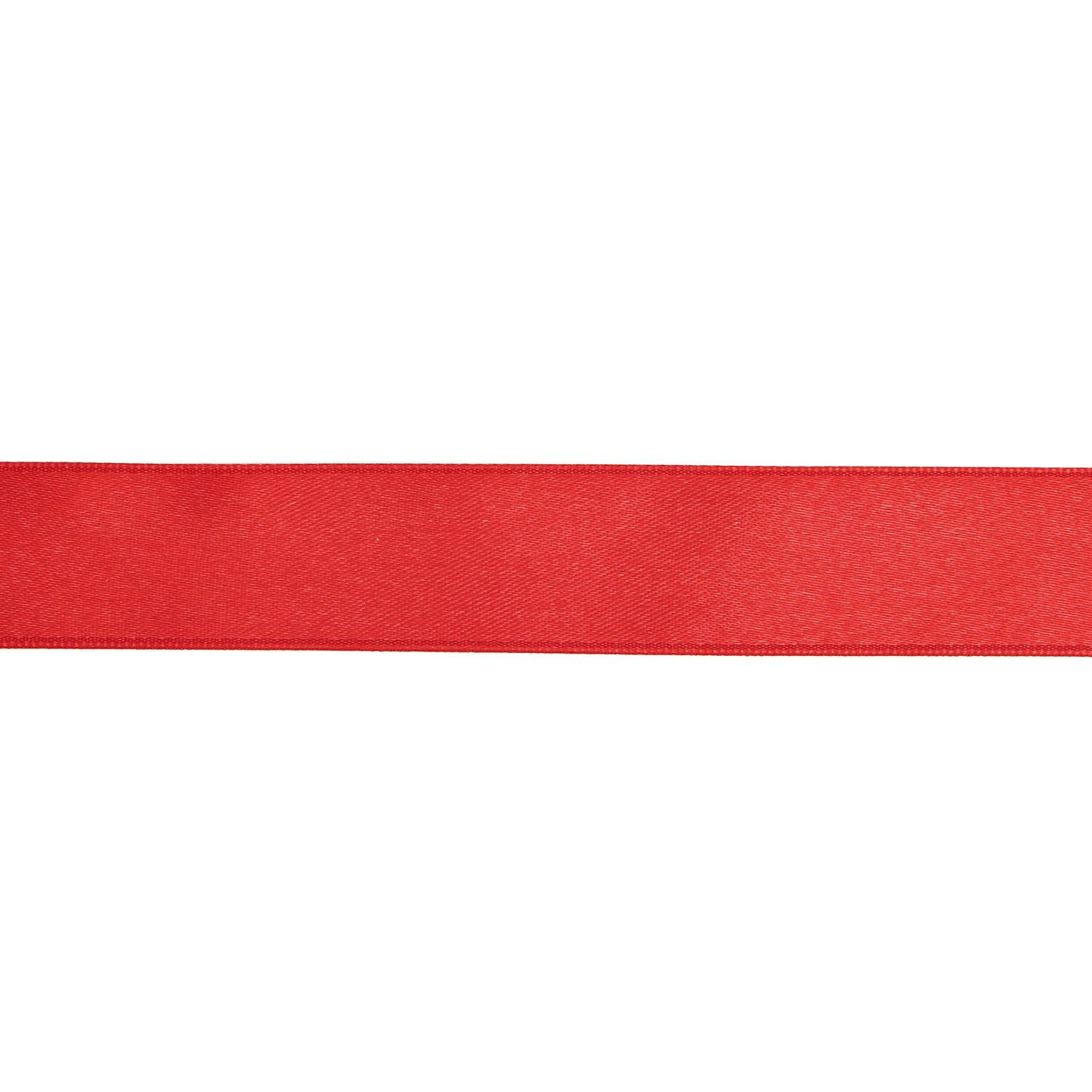 Satinband gl�nzend, 100% Nylon, Rot, 25 mm x 3 m Bild 2