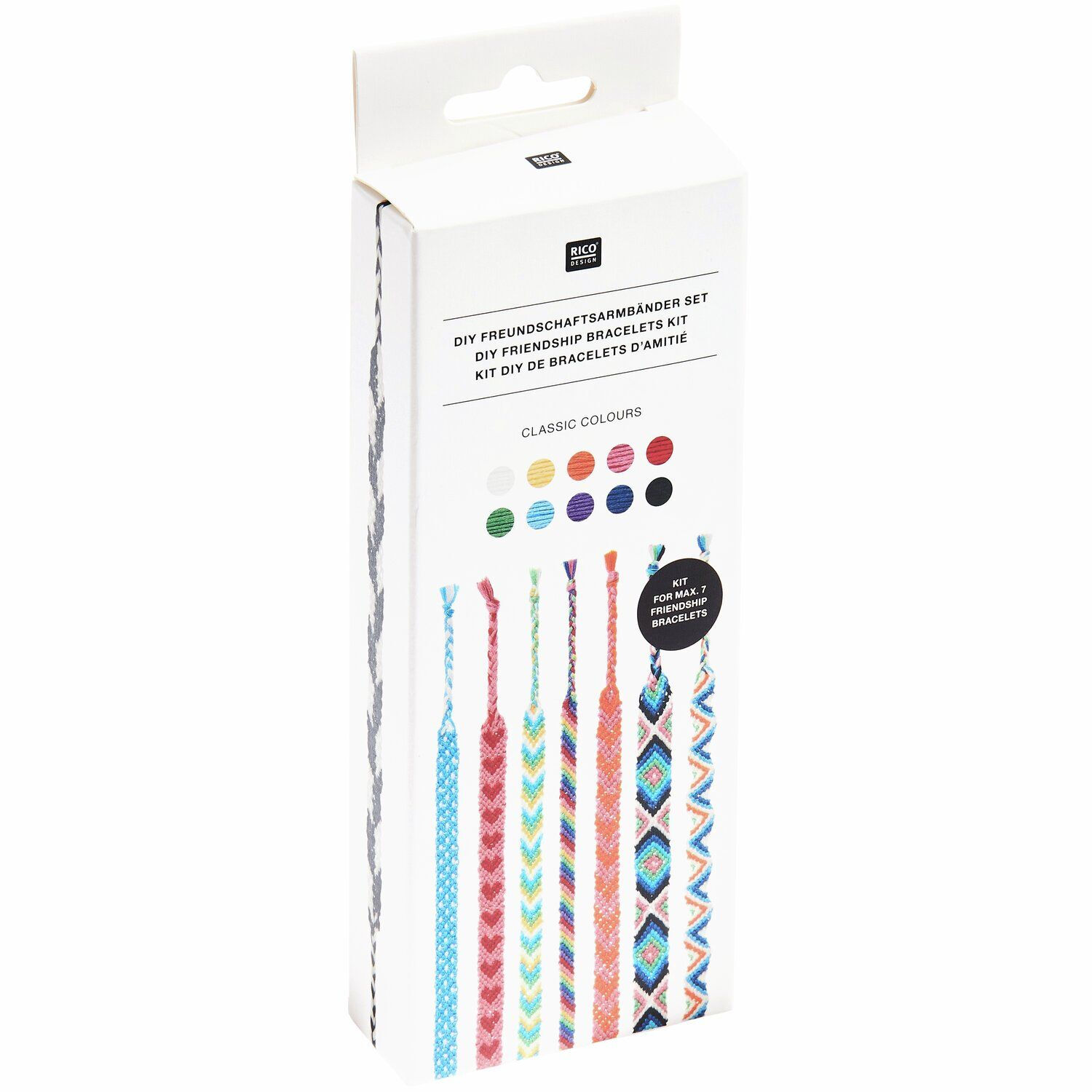 DIY Freundschaftsarmb�nder Set, 10 Farben je 8m, Classic Colours