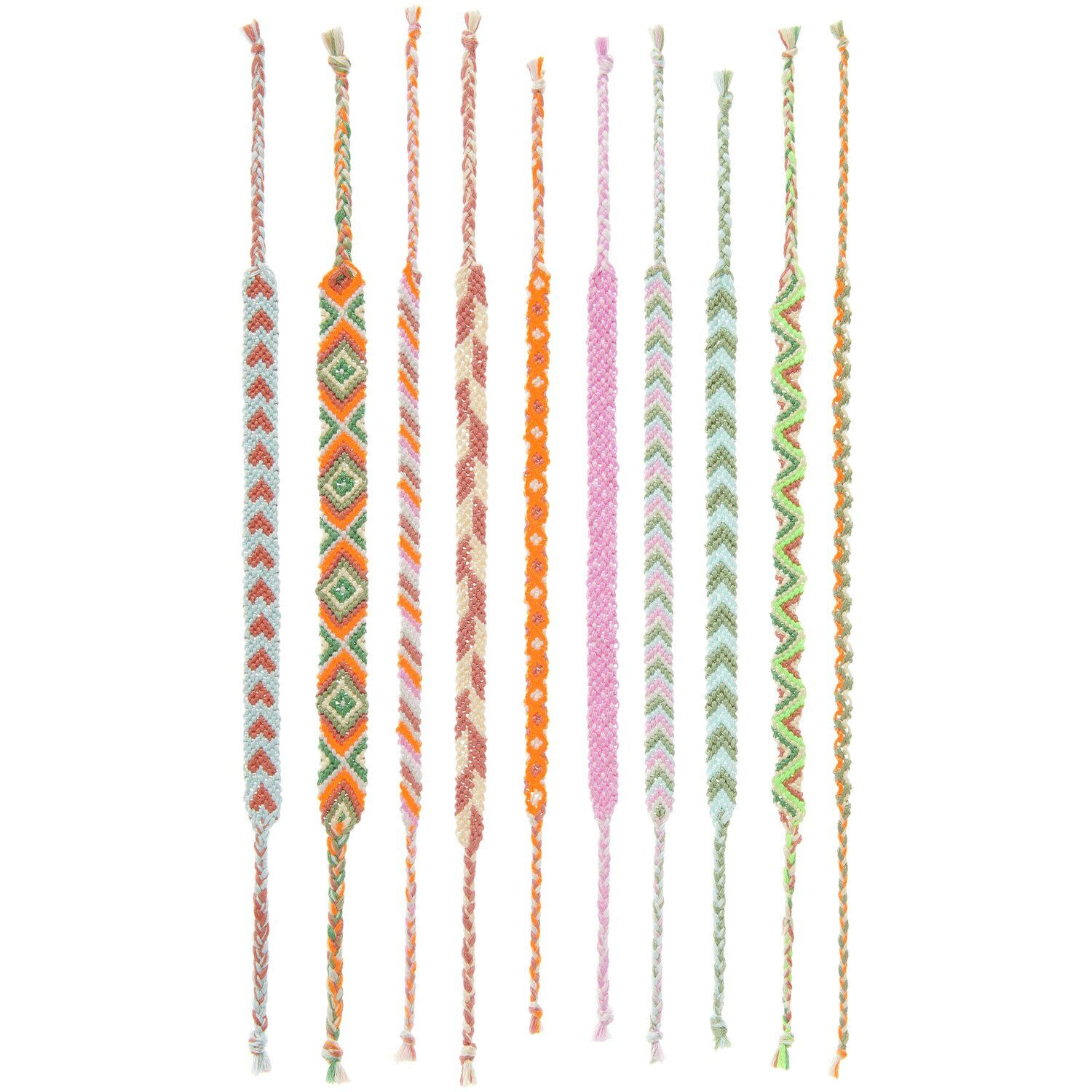 DIY Freundschaftsarmb�nder Set, 10 Farben je 8m, Neon Mix Bild 4
