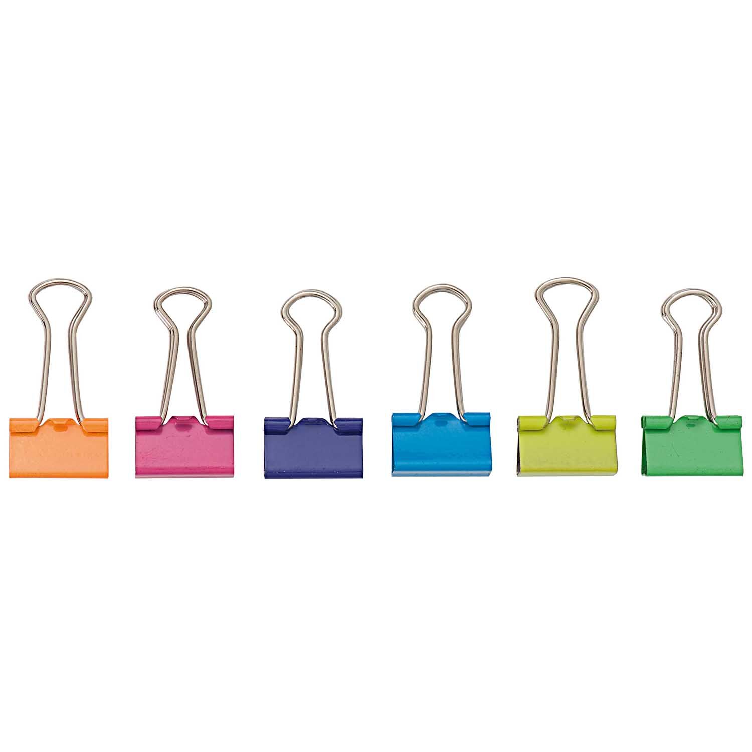 NEU Foldback-Klammern bunt, 19 mm, 12 St�ck