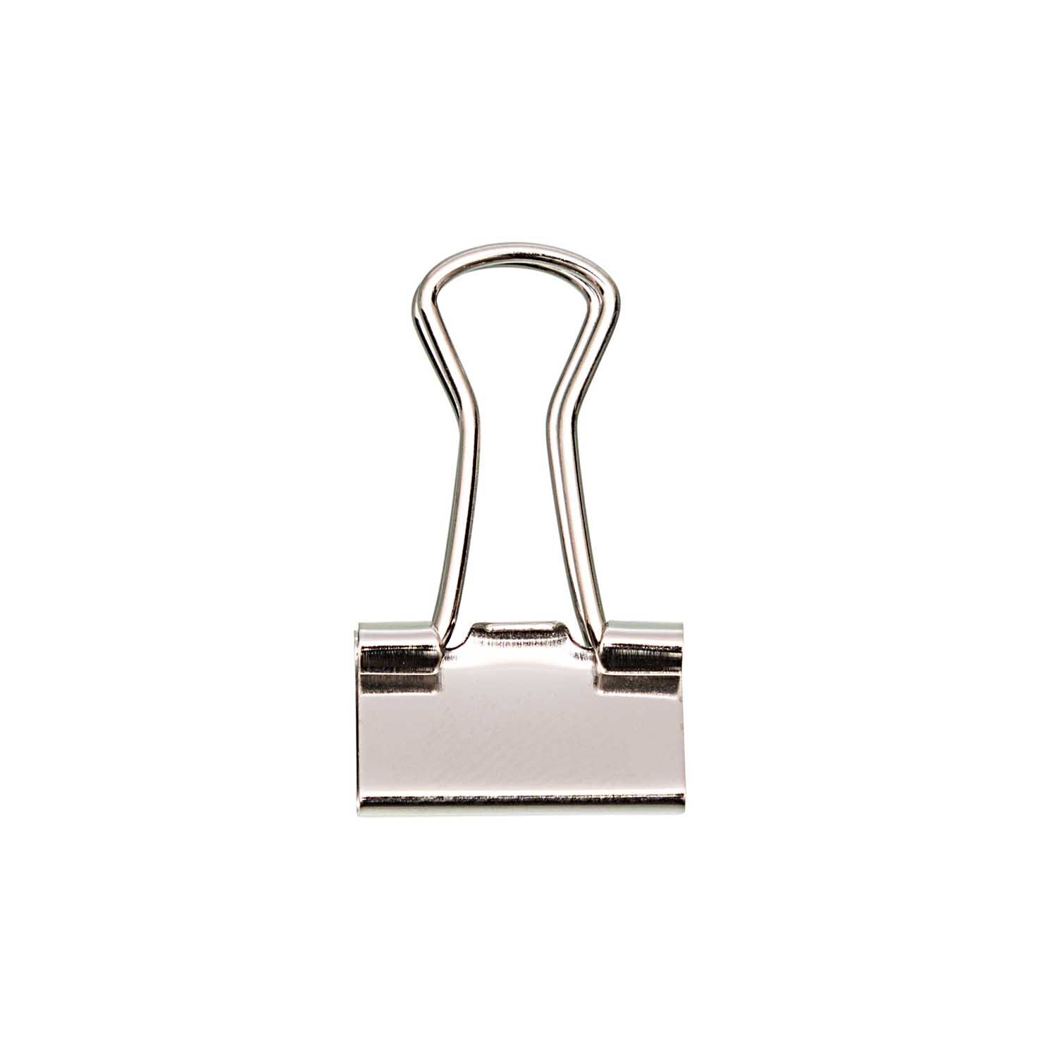 NEU Foldback-Klammern silber, 15 mm, 18 St�ck