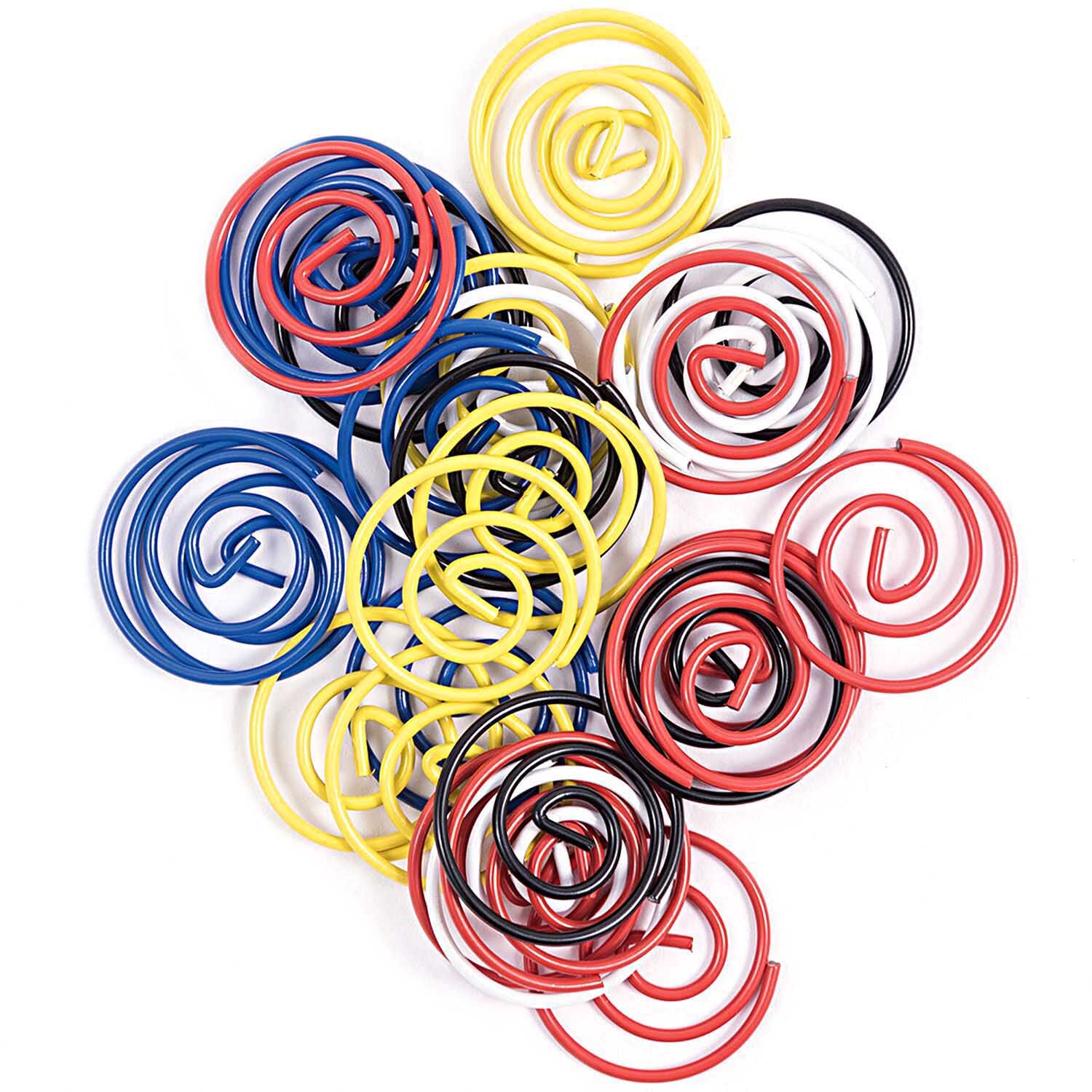 NEU B�roklammern Kreise, 80s, 30 St�ck