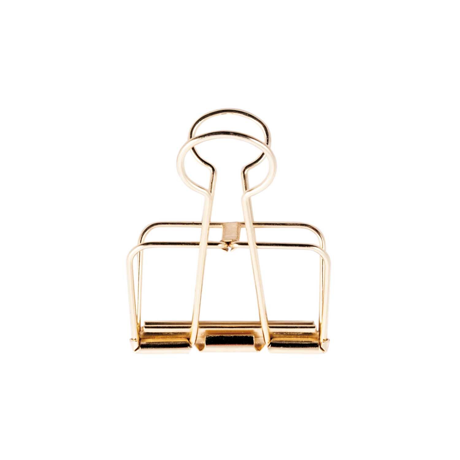 NEU Wire Clips, gold, 19 mm, 6 St�ck