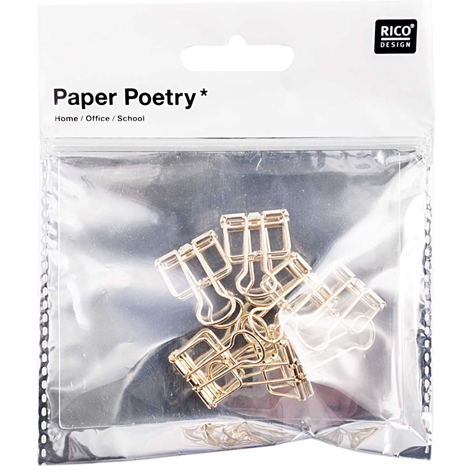 NEU Wire Clips, gold, 19 mm, 6 St�ck Bild 2