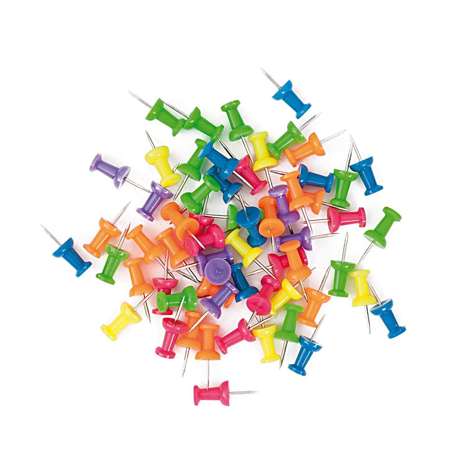 NEU Pinnwandnadeln, bunt, 60 St�ck