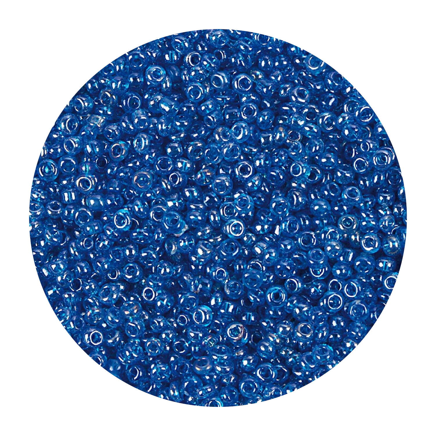 Rocailles-Perlen, 2 mm, 14 g, T�rkis Irisierend