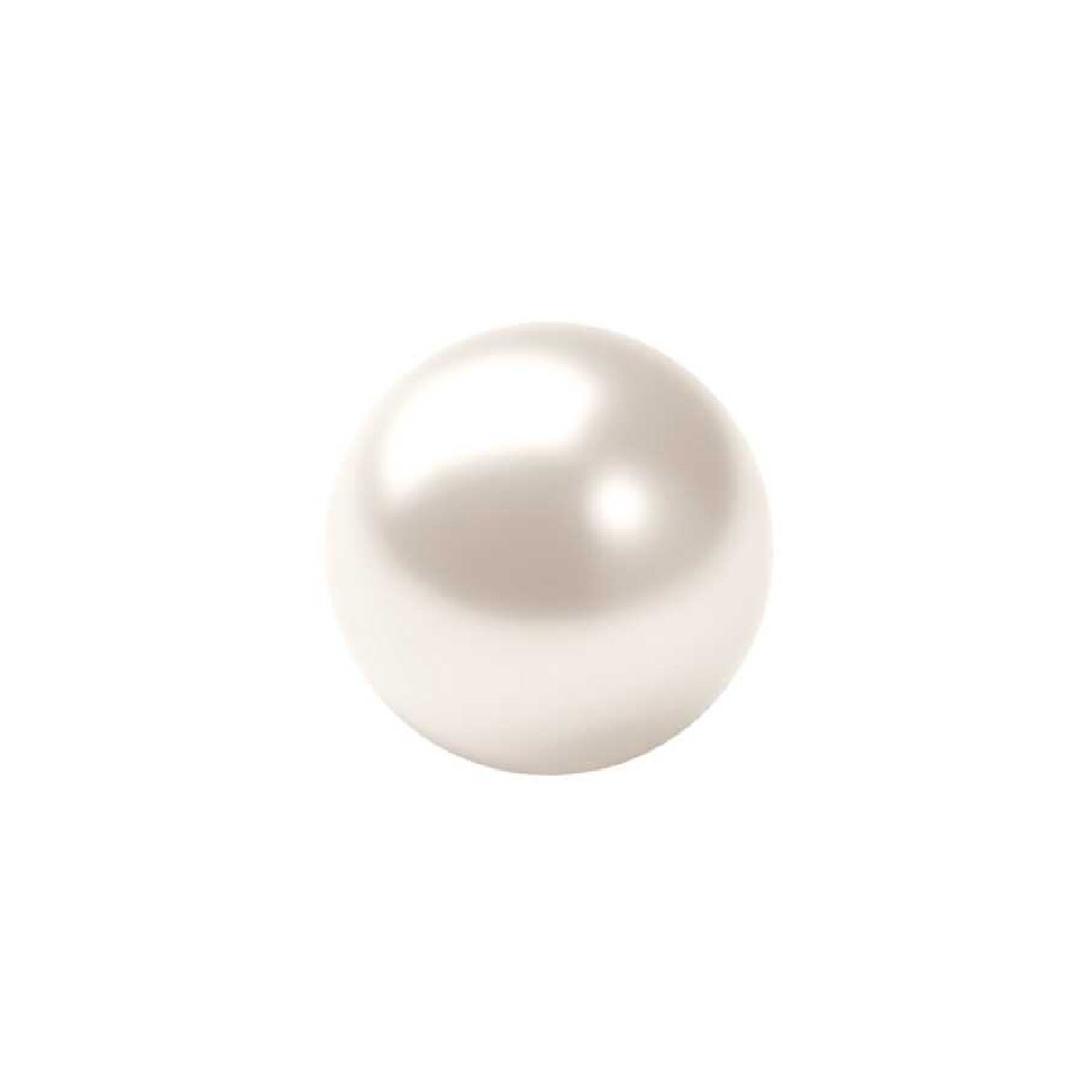 Renaissance Glasperle, rund, 6 mm, 55 Stk, Wei�