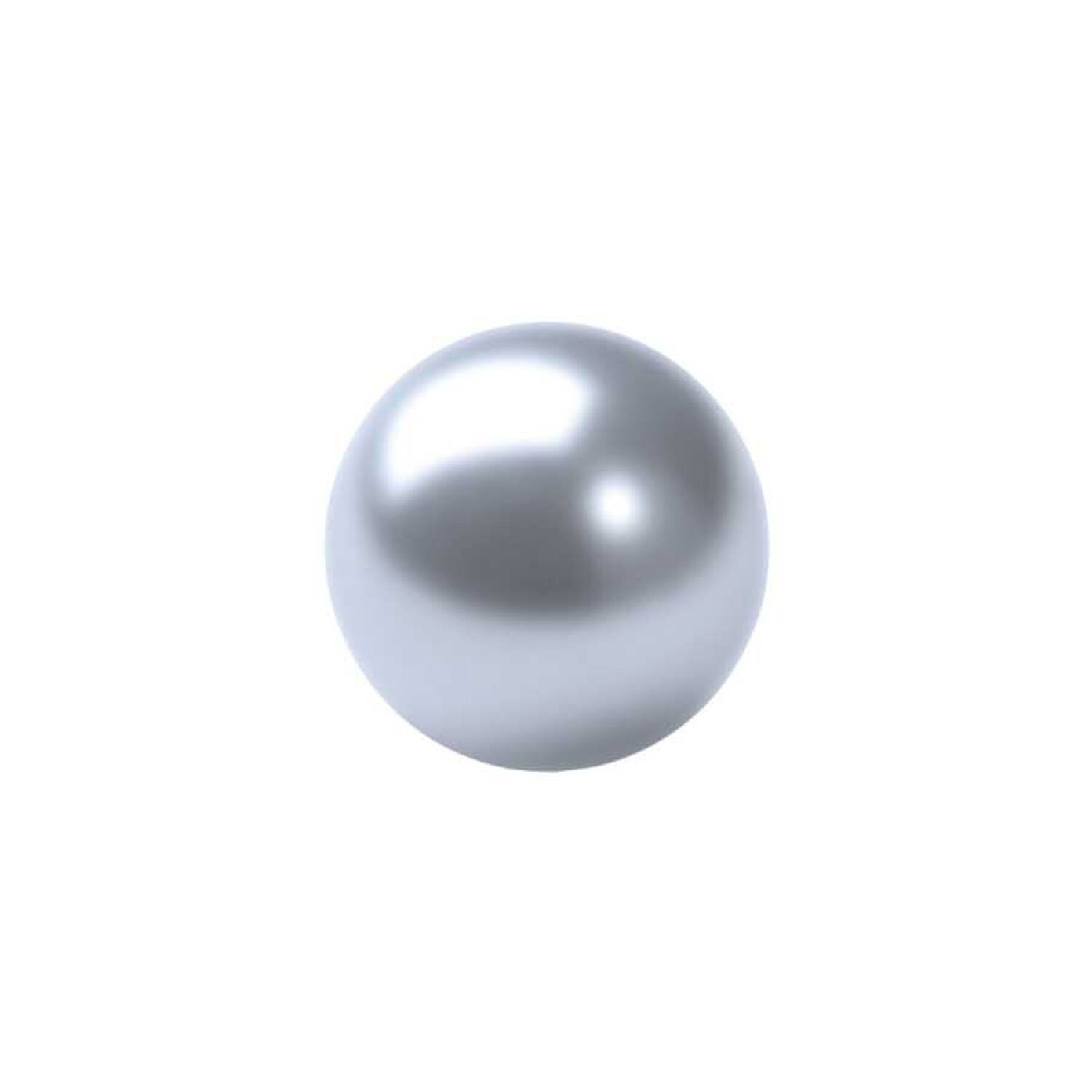 Renaissance Glasperle, rund, 6 mm, 55 Stk, Eisblau