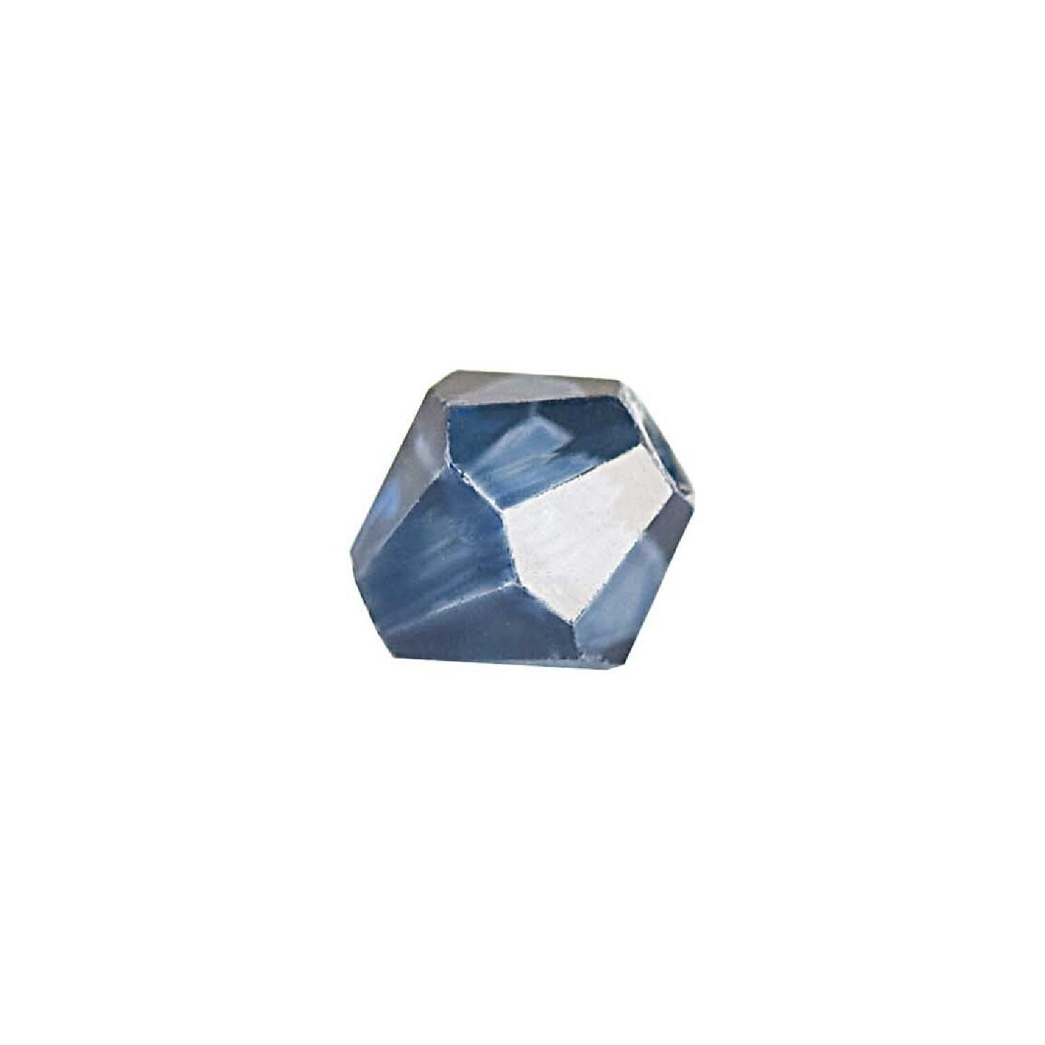 Glasschliff-Perlen Raute, 4 mm, 20 Stk, Dunkelblau