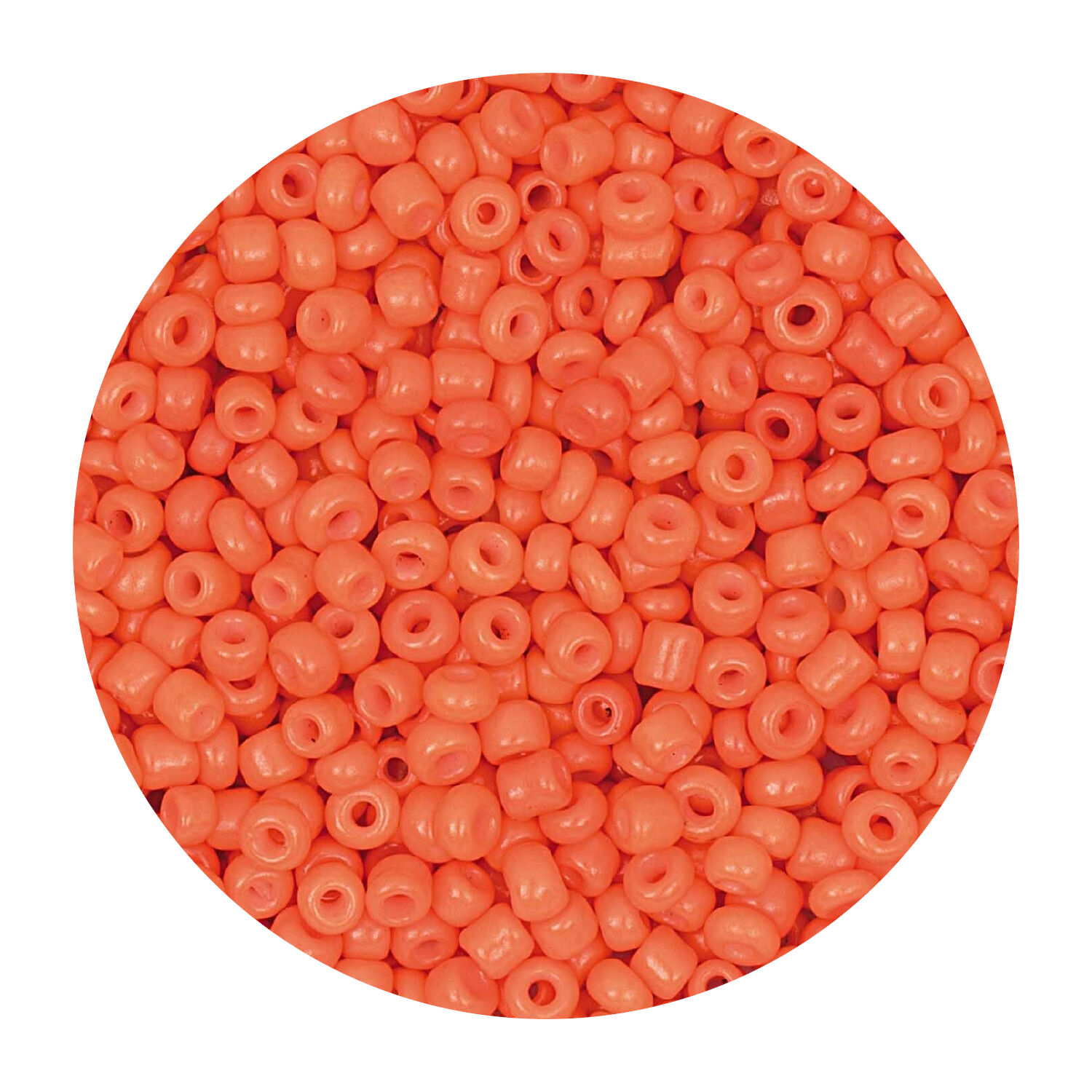 Rocailles-Perlen, 2 mm, 14 g, Orange