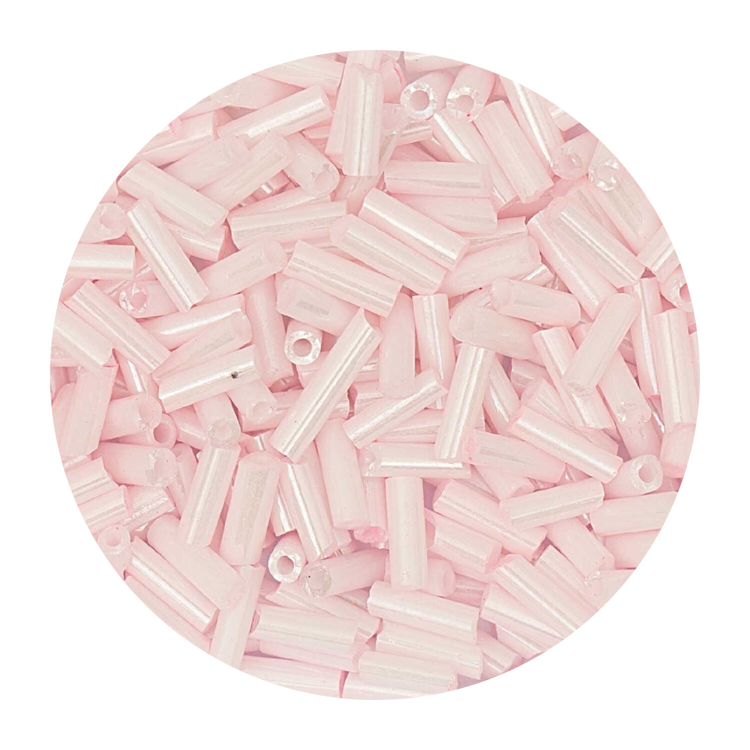 Rocailles-Perlen St�bchen, 6,75 mm, 14 g, Rosa