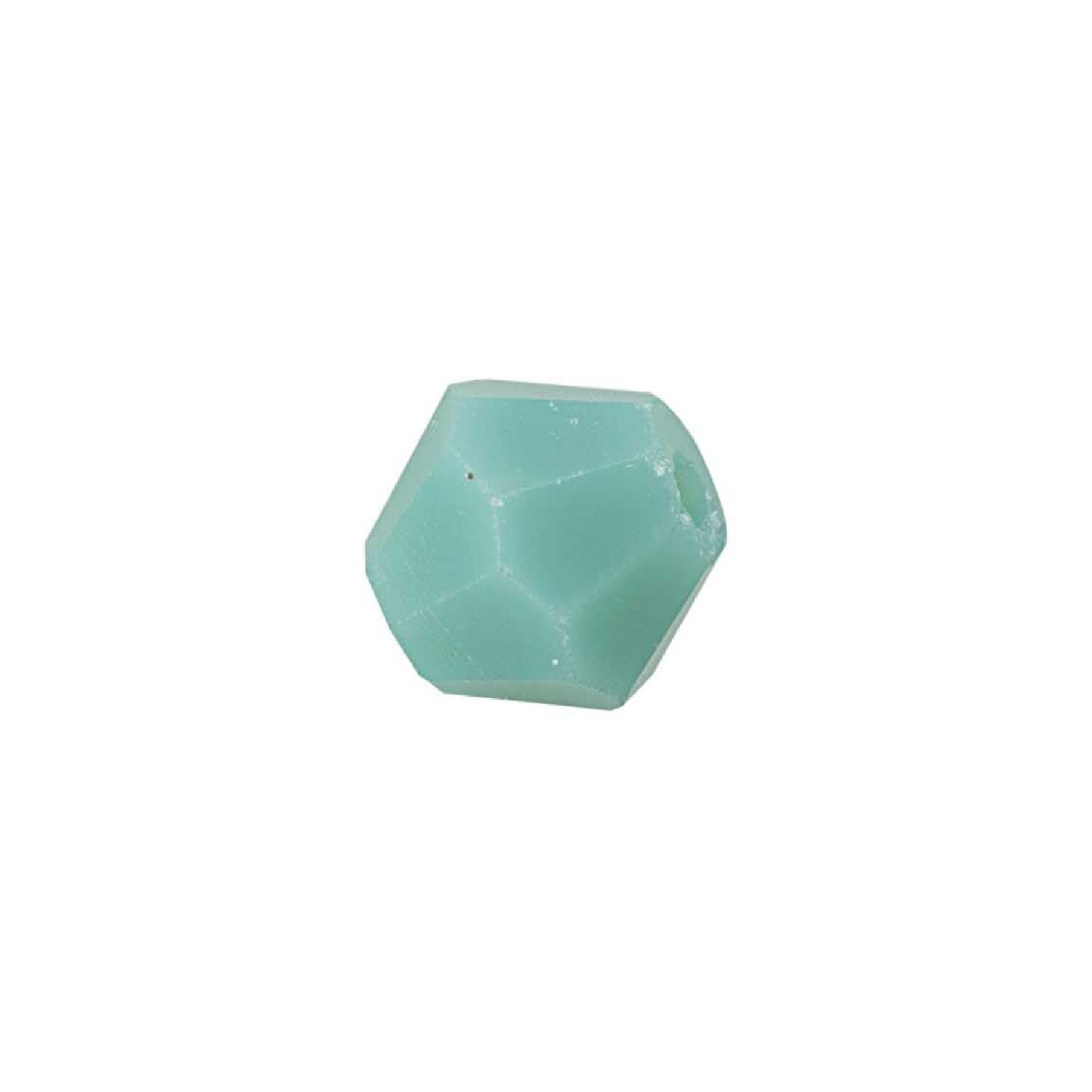 Glasschliff-Perlen Raute, 4 mm, 20 Stk, T�rkis Opak