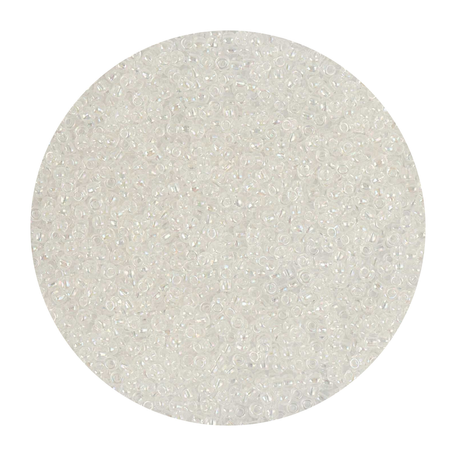 Rocailles-Perlen Itoshii, 2,2 mm, 12 g, Transparent Regenbogen