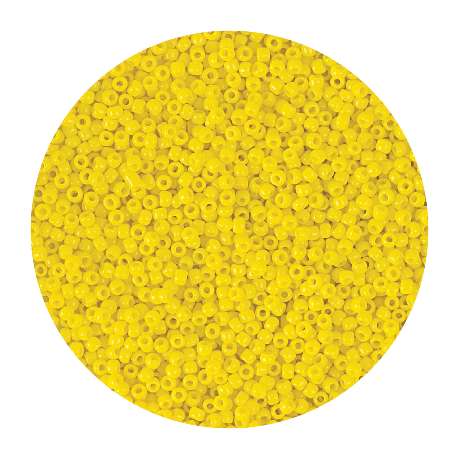 Rocailles-Perlen Itoshii, 2,2 mm, 12 g, Gelb Opak