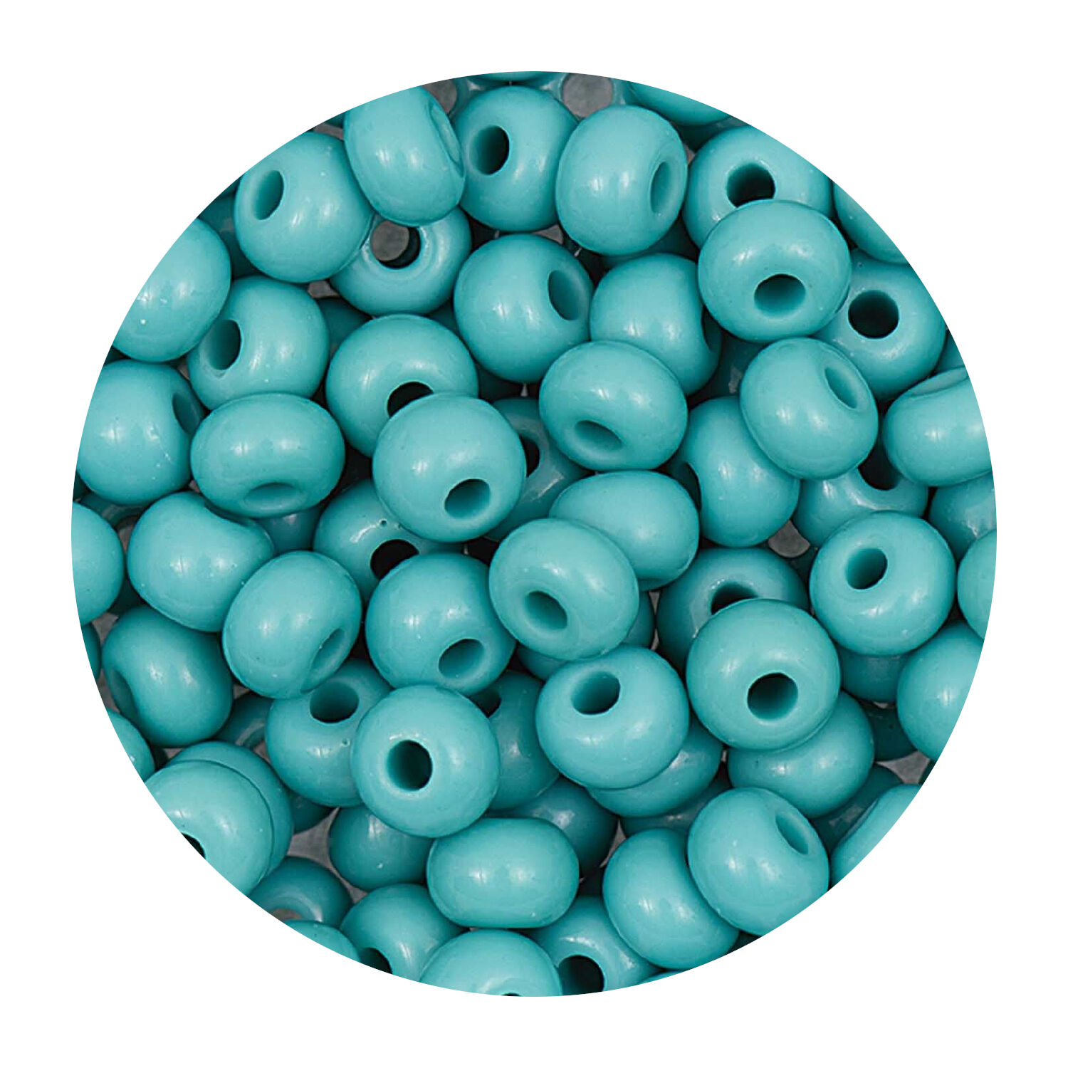Rocailles-Perlen Itoshii, 4,5 mm, 17 g, T�rkis Opak
