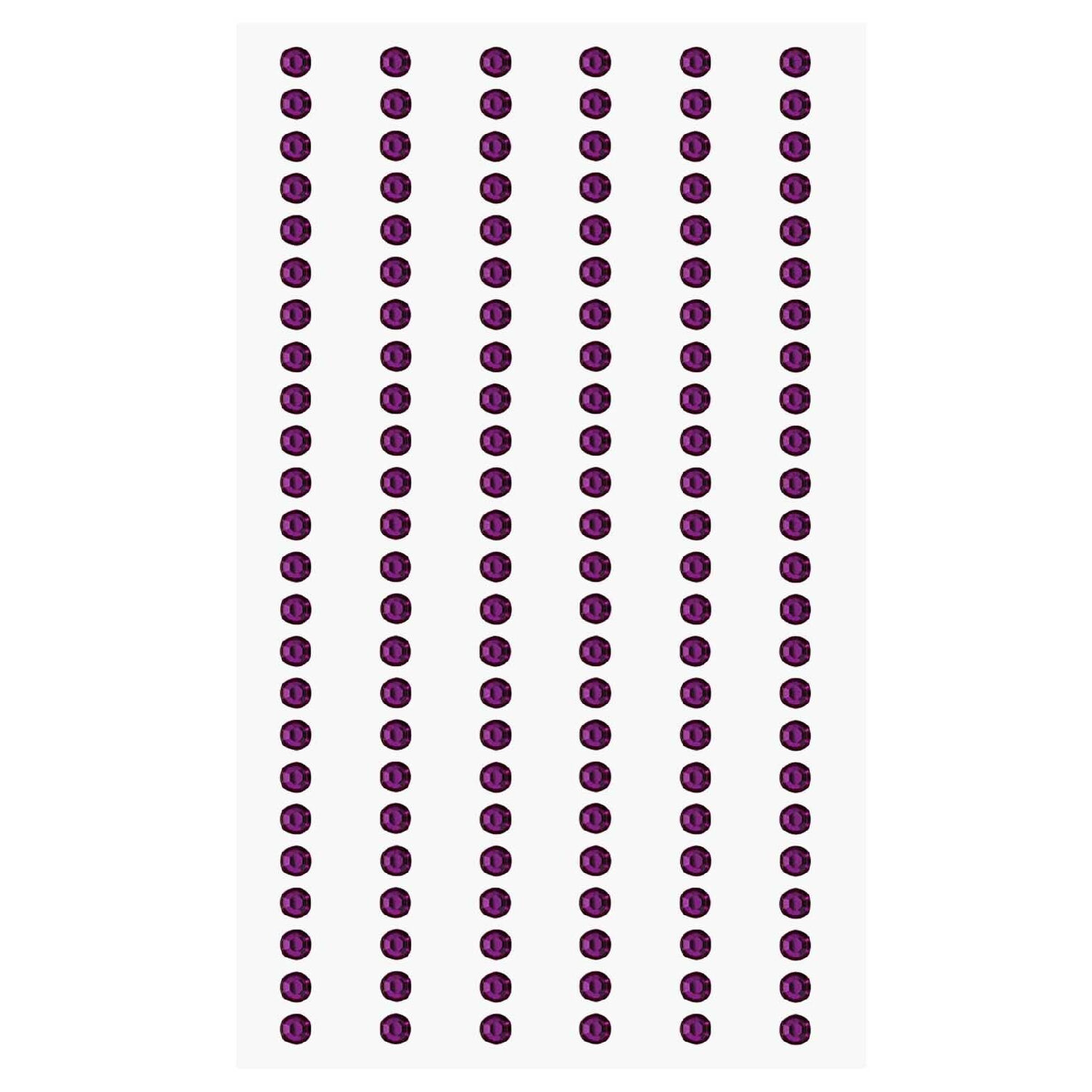 Paper Poetry Strass Sticker, 3 mm, 144 St�ck, Violett