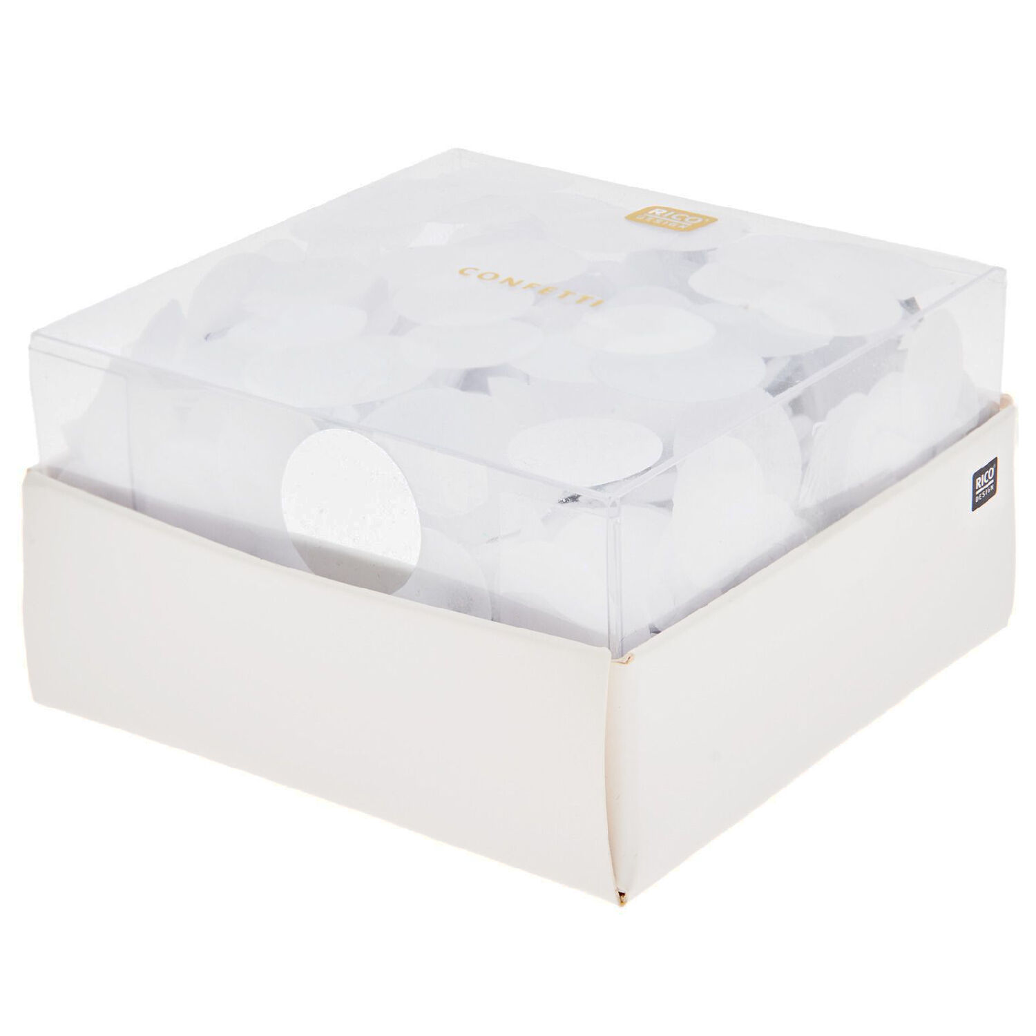 Konfetti rund mit Hot Foil, Wei� Mix, 20 g Bild 2