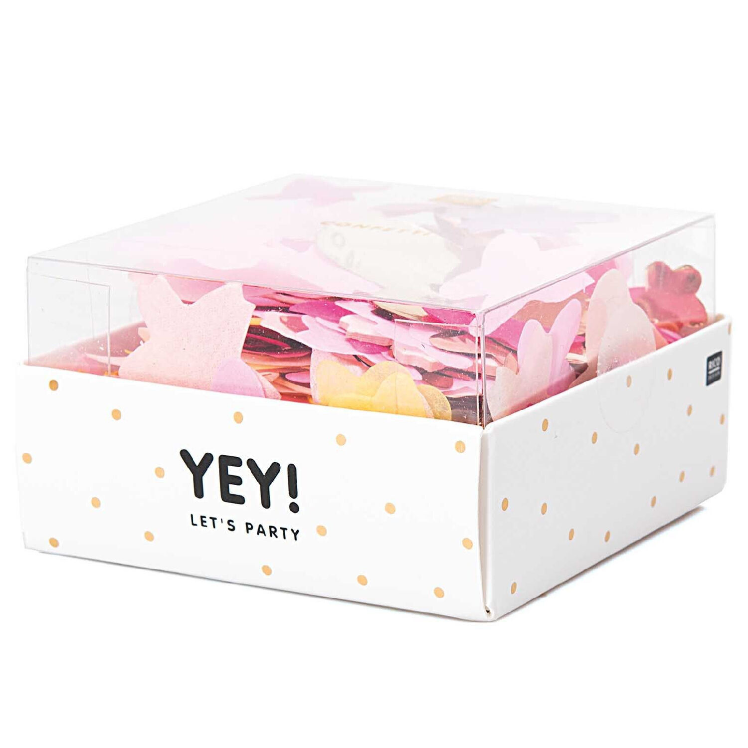 Konfetti Bl�ten mit Metallic-Folie, Rosa Mix, 20 g Bild 2