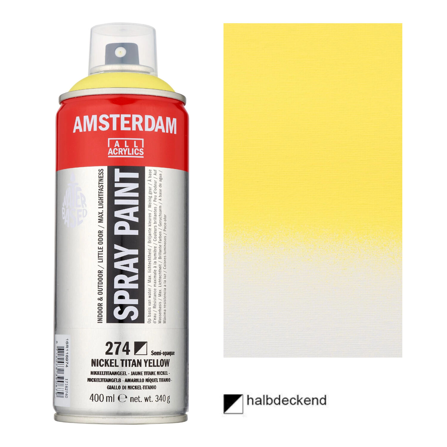 Amsterdam Spr�hfarbe 400 ml, Nickeltitangelb