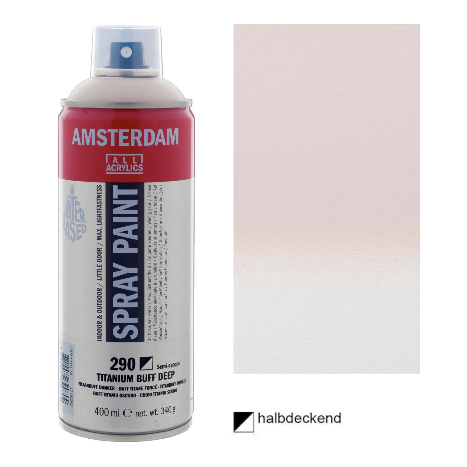 Amsterdam Spr�hfarbe 400 ml, Titanbuff dunkel