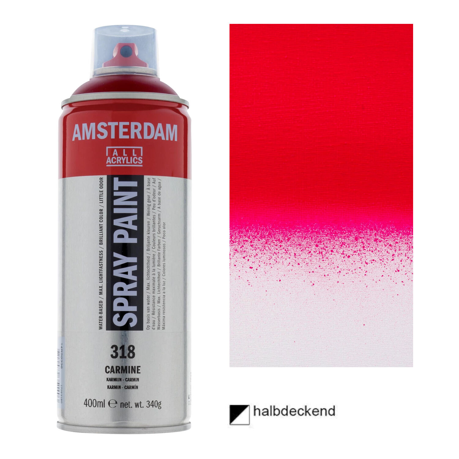 Amsterdam Spr�hfarbe 400 ml, Karmin