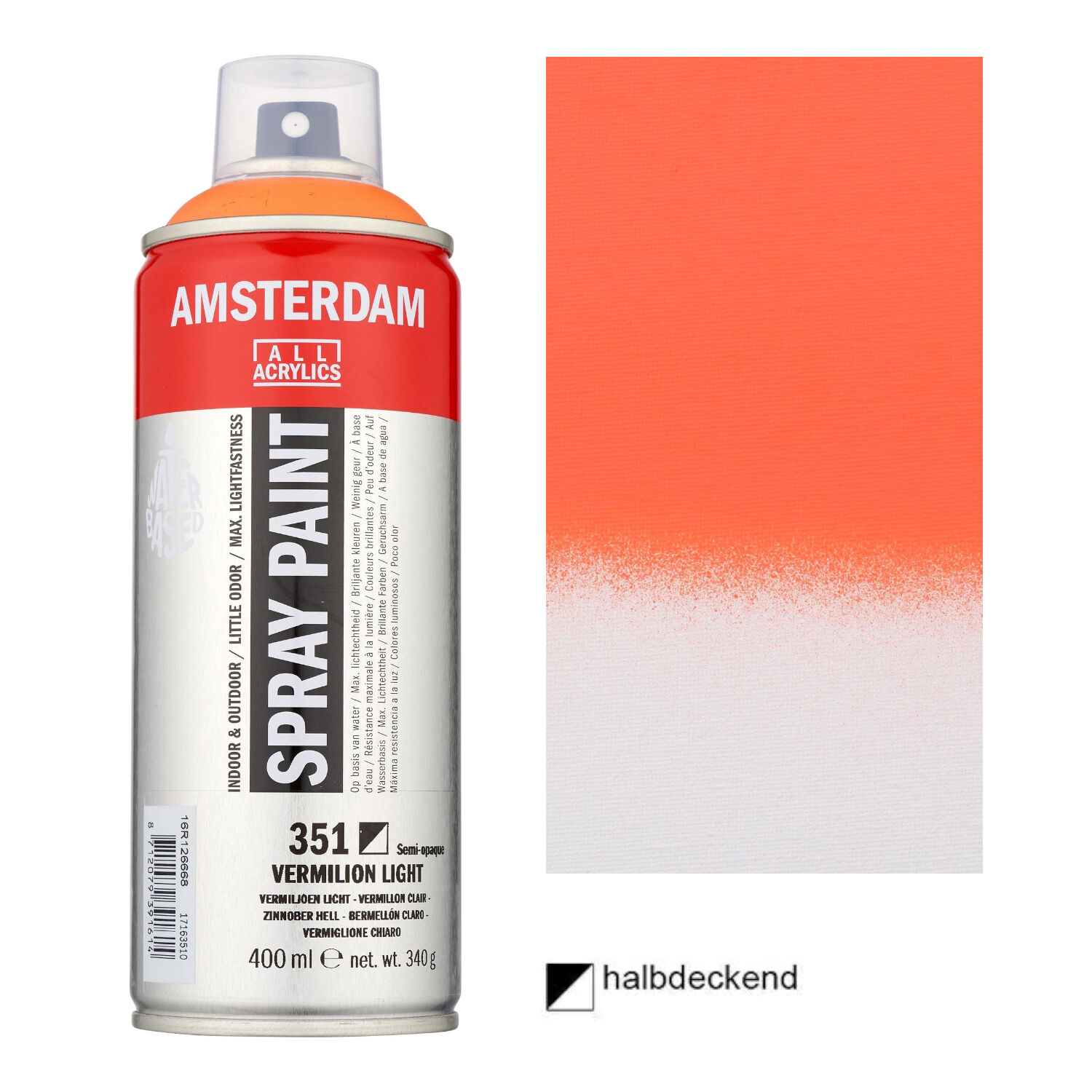 Amsterdam Spr�hfarbe 400 ml, Zinnober hell