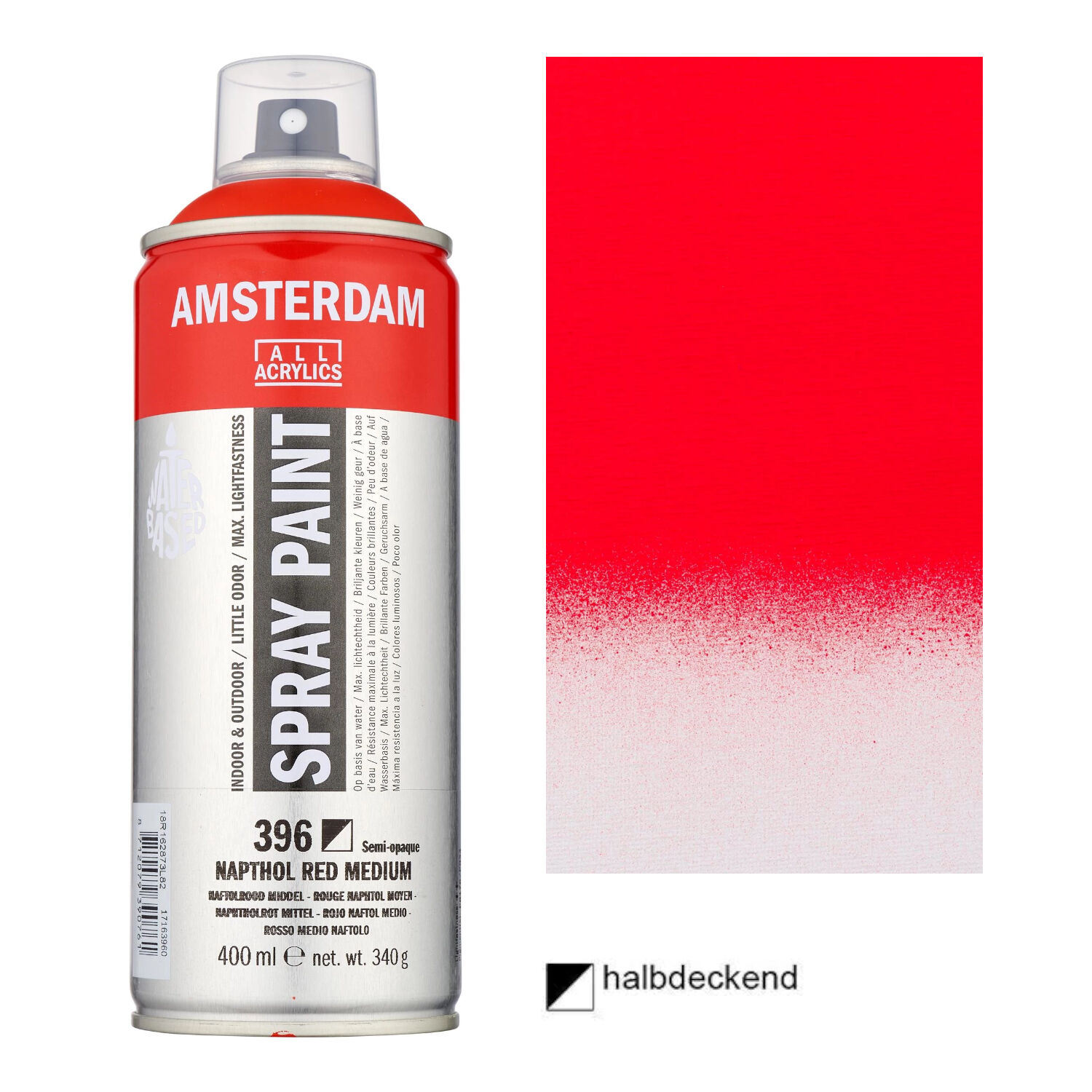Amsterdam Spr�hfarbe 400 ml, Naphtholrot mittel