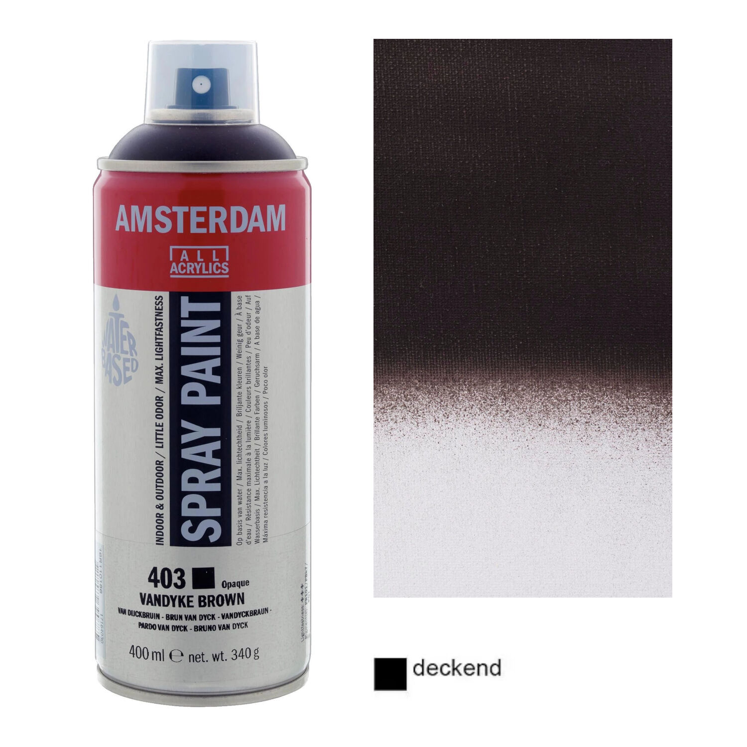 Amsterdam Spr�hfarbe 400 ml, Vandyckbraun