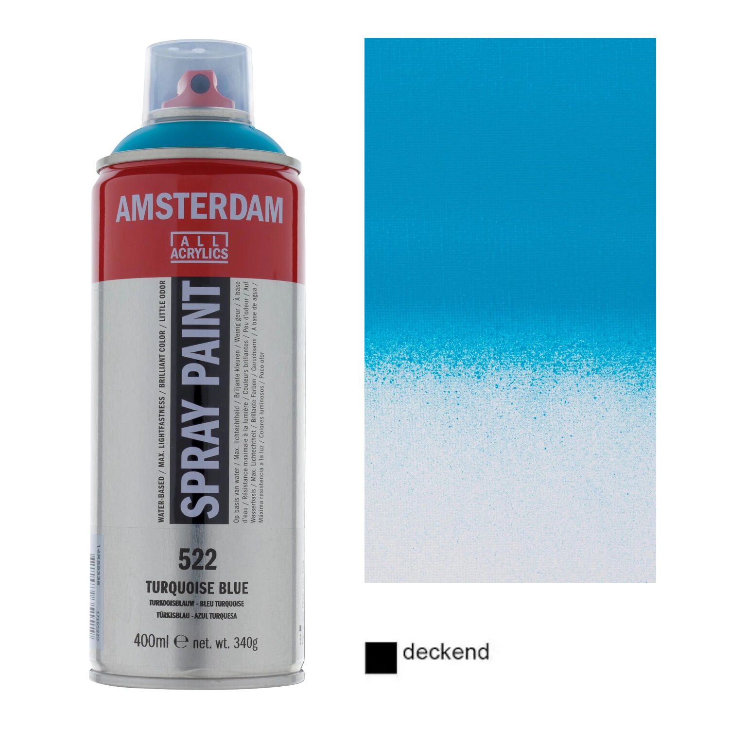 Amsterdam Spr�hfarbe 400 ml, T�rkisblau