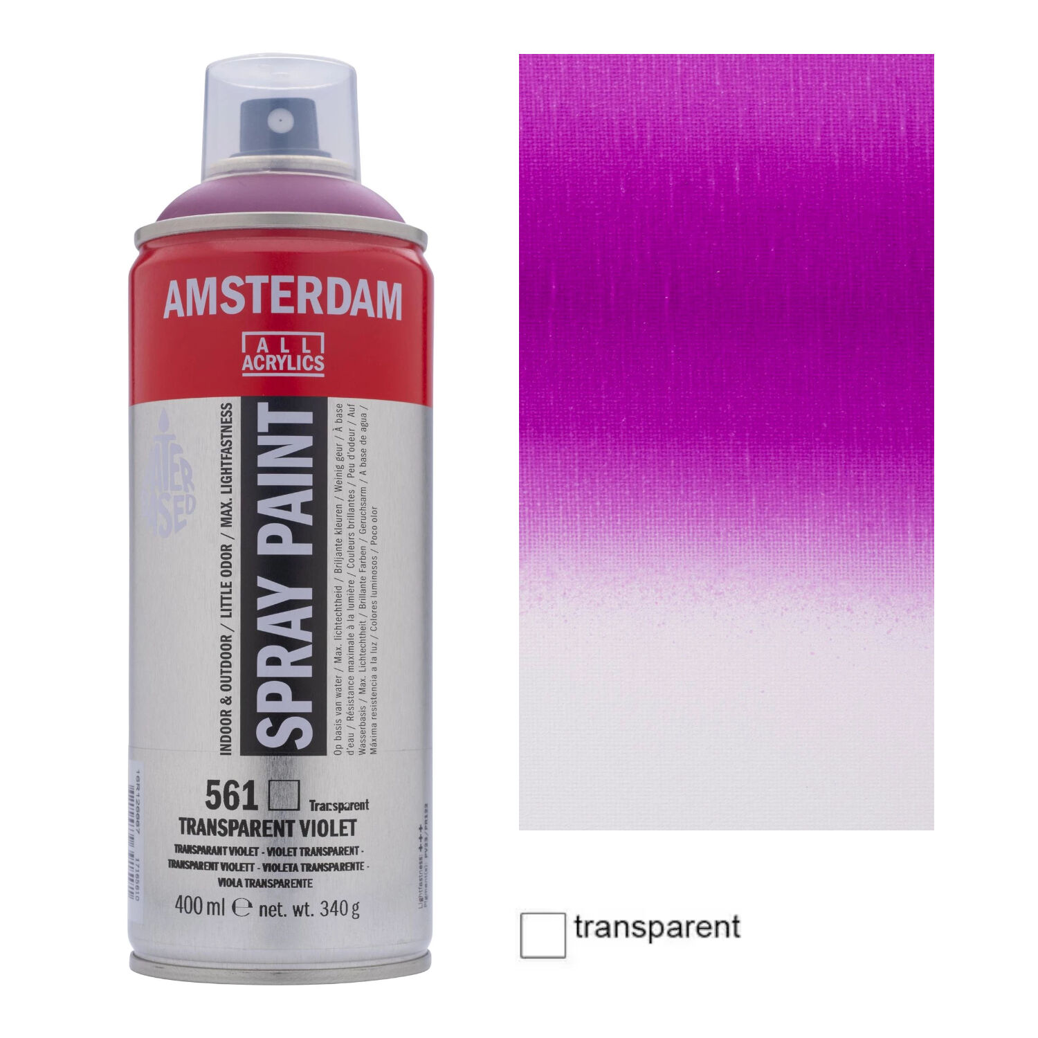 Amsterdam Spr�hfarbe 400 ml, Transparentviolett