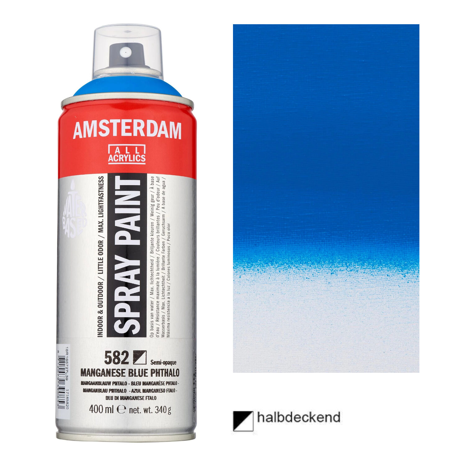 Amsterdam Spr�hfarbe 400 ml, Manganblau Phthalo