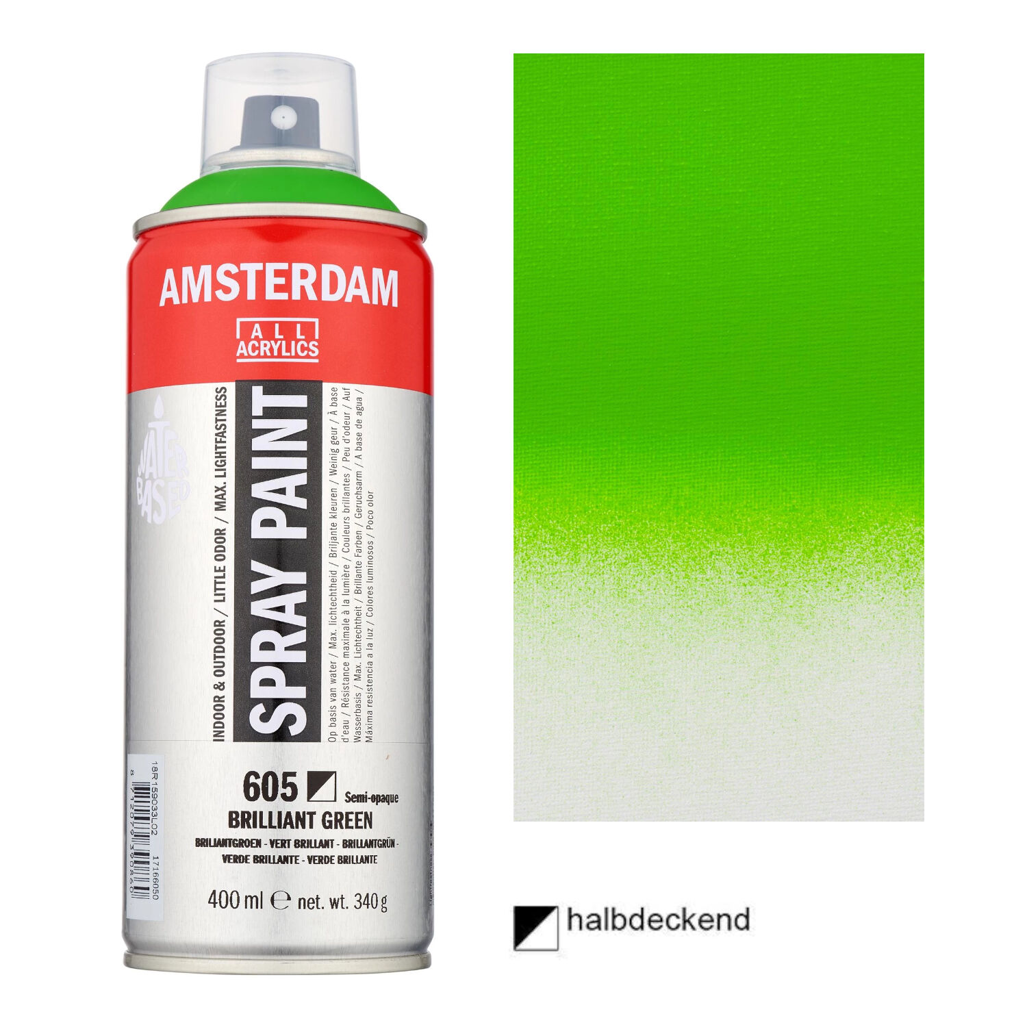 Amsterdam Spr�hfarbe 400 ml, Brillantgr�n