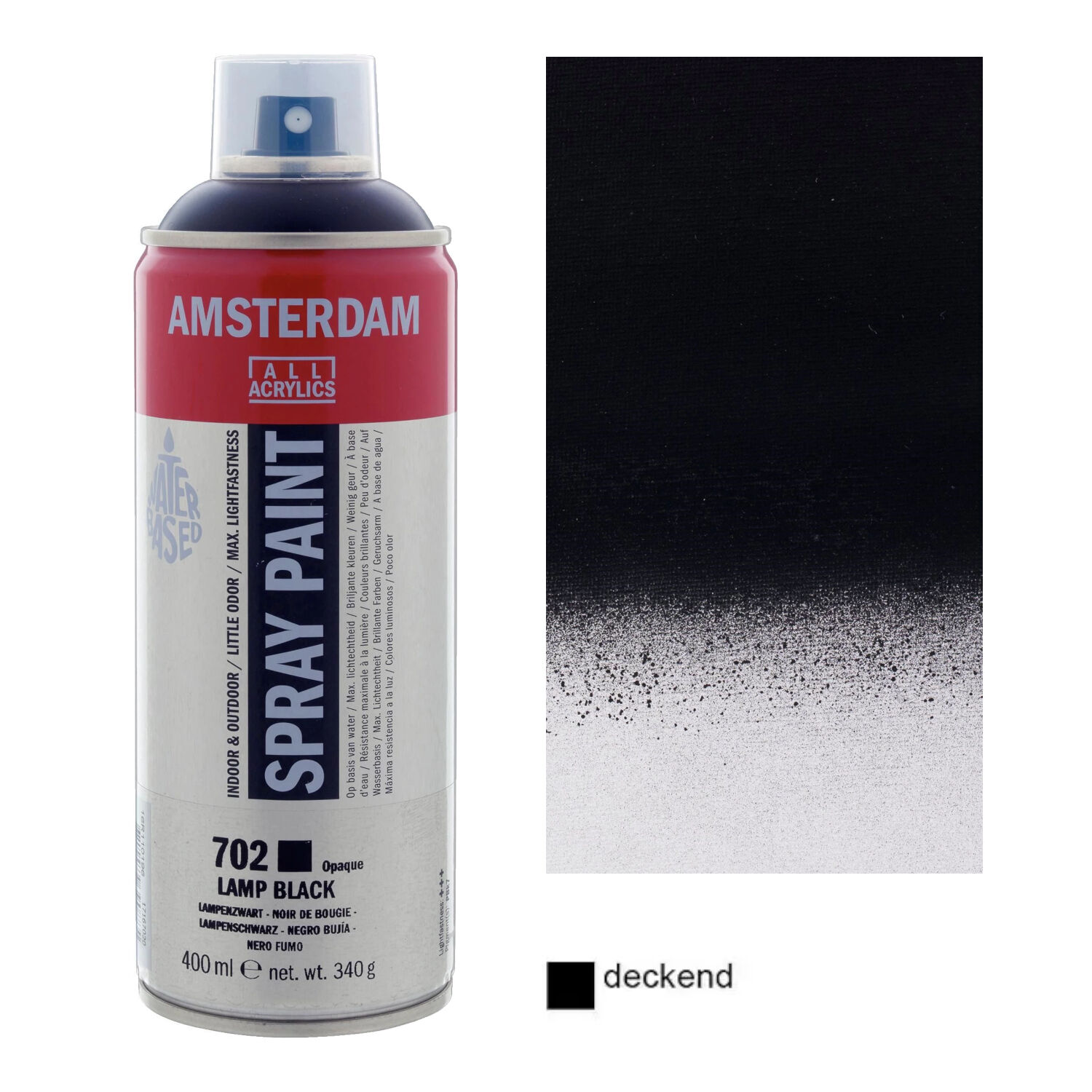 Amsterdam Spr�hfarbe 400 ml, Lampenschwarz