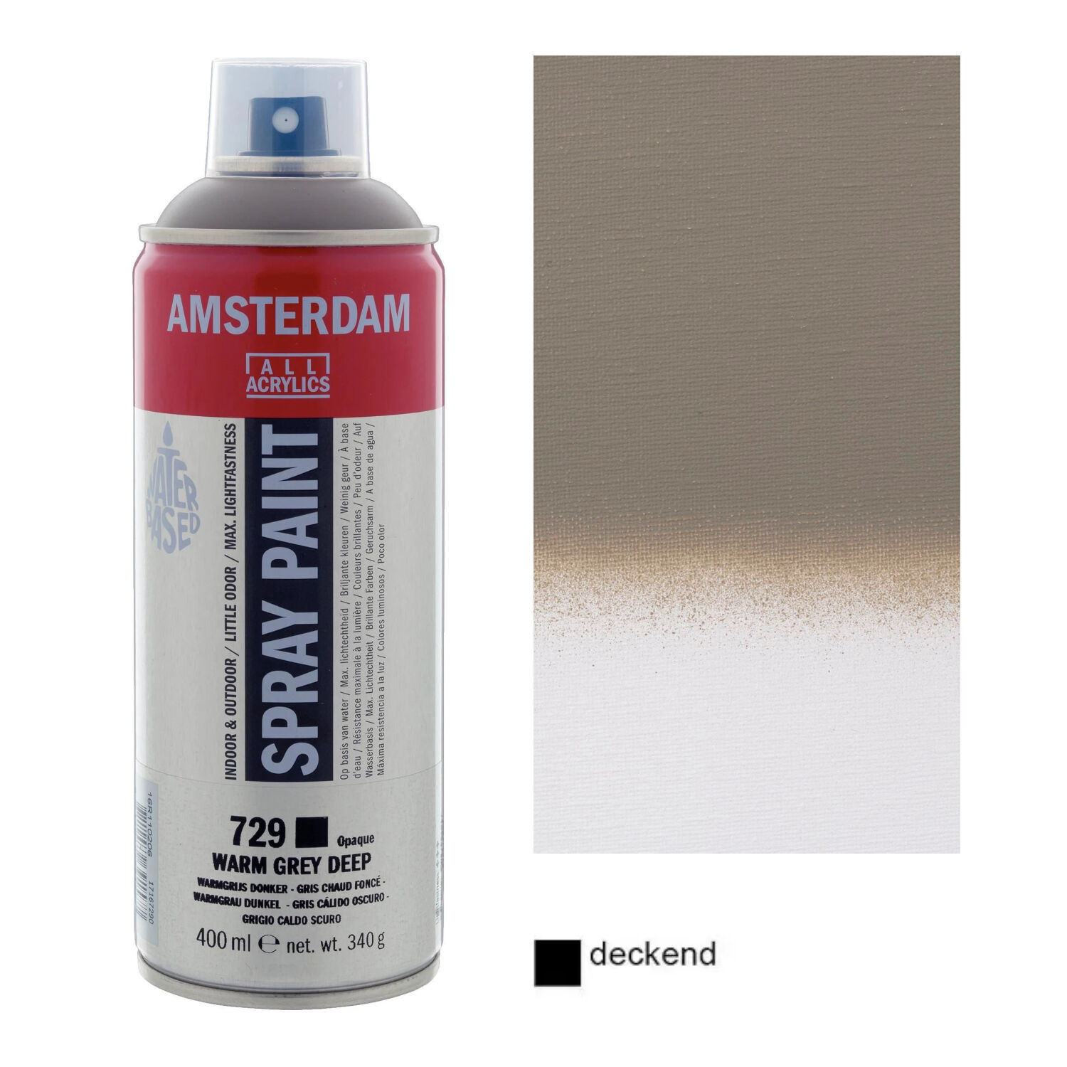 Amsterdam Spr�hfarbe 400 ml, Warmgrau dunkel