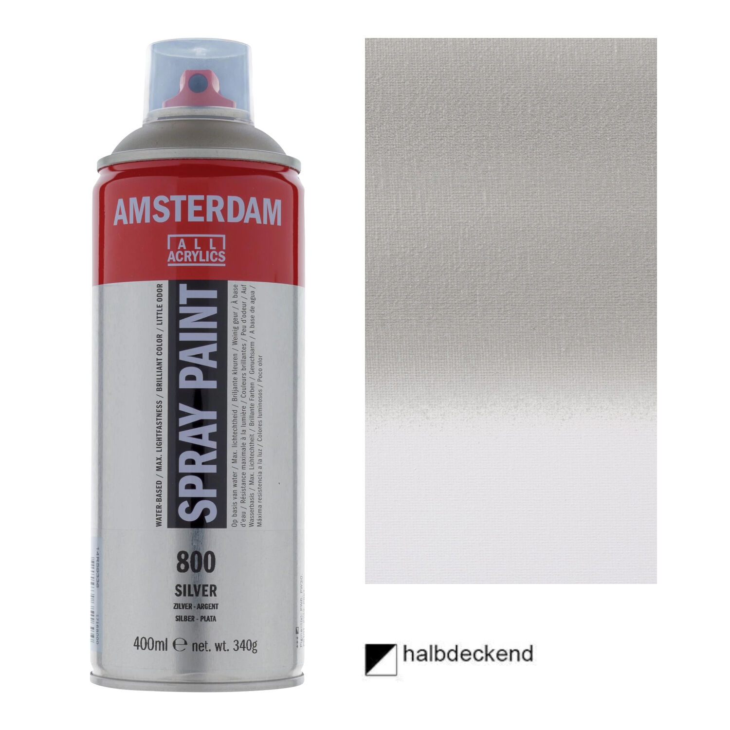 Amsterdam Spr�hfarbe 400 ml, Silber