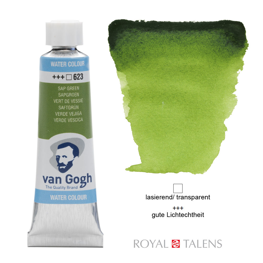 Van Gogh Aquarellfarbe 10ml, Saftgr�n