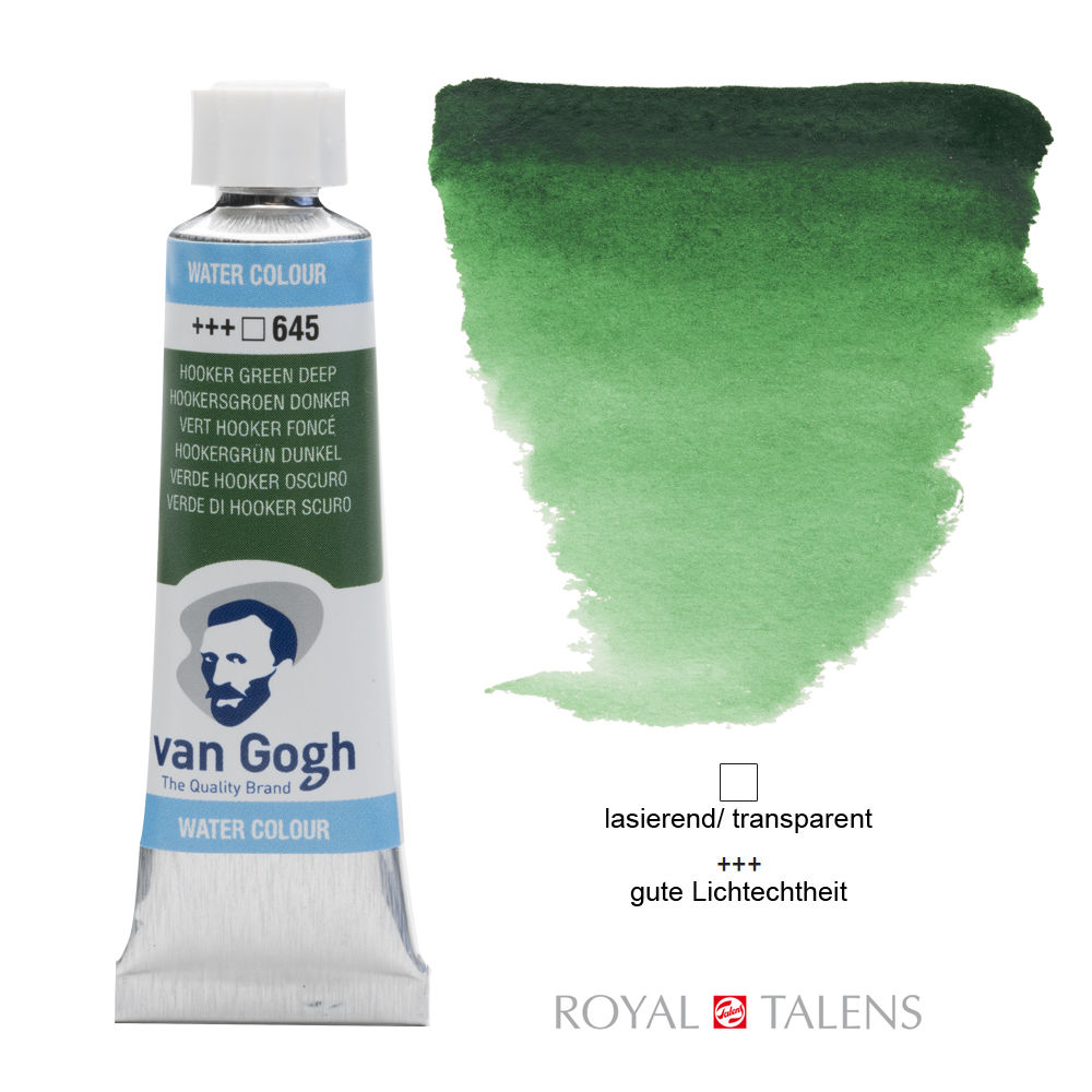 Van Gogh Aquarellfarbe 10ml, Hookergr�n Dunkel