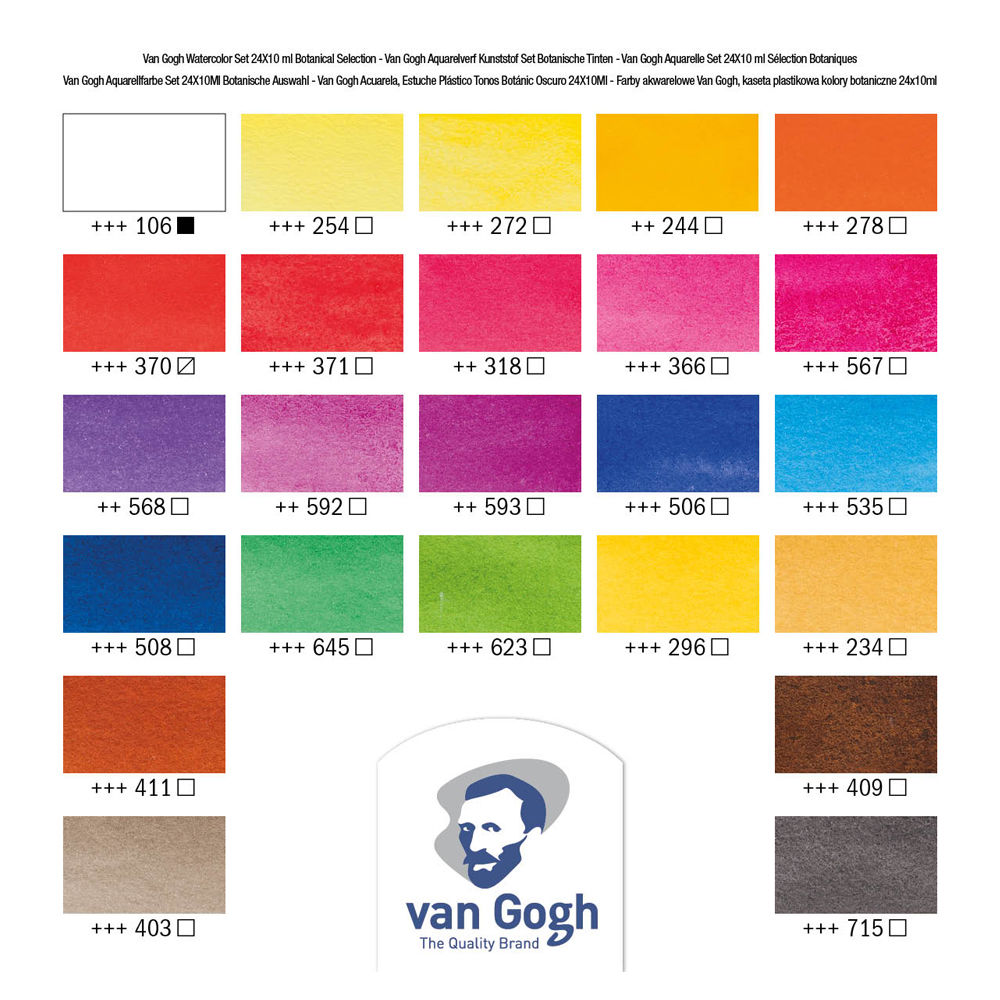 Van Gogh Aquarell Box, 24 N�pfe, Botanic Bild 2