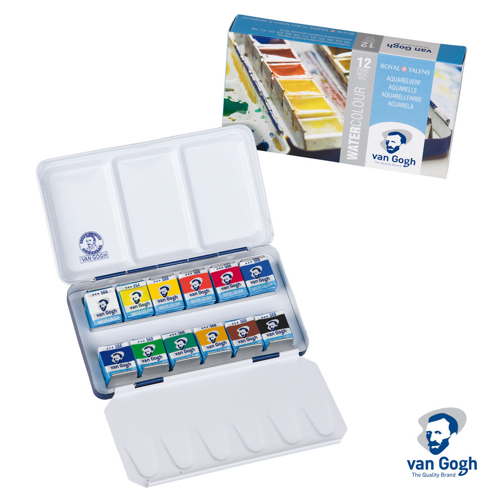 Van Gogh Aquarell Metallset, 12 N�pfe