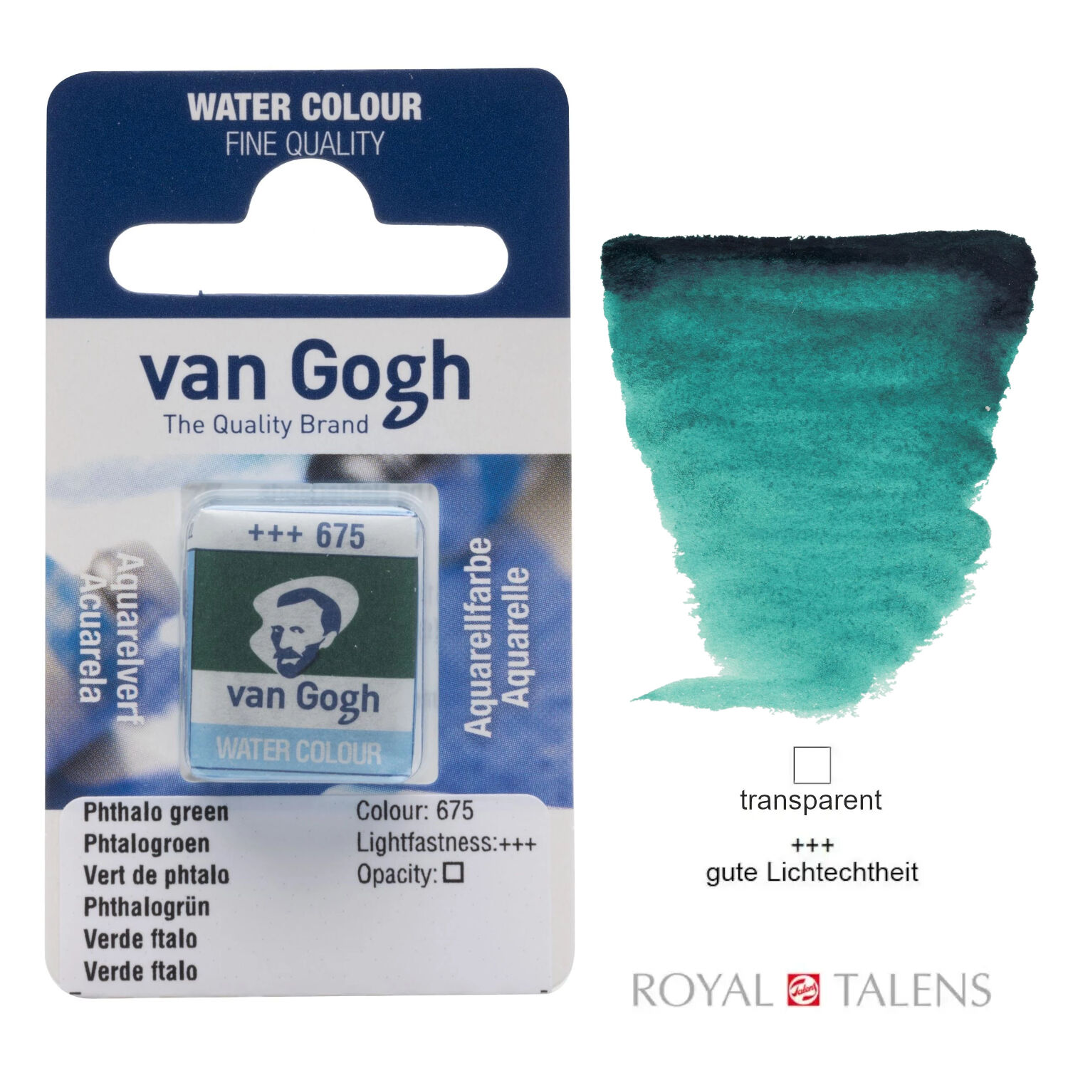 Van Gogh Aquarellfarbe, Phthalogr�n, 1/2 Napf