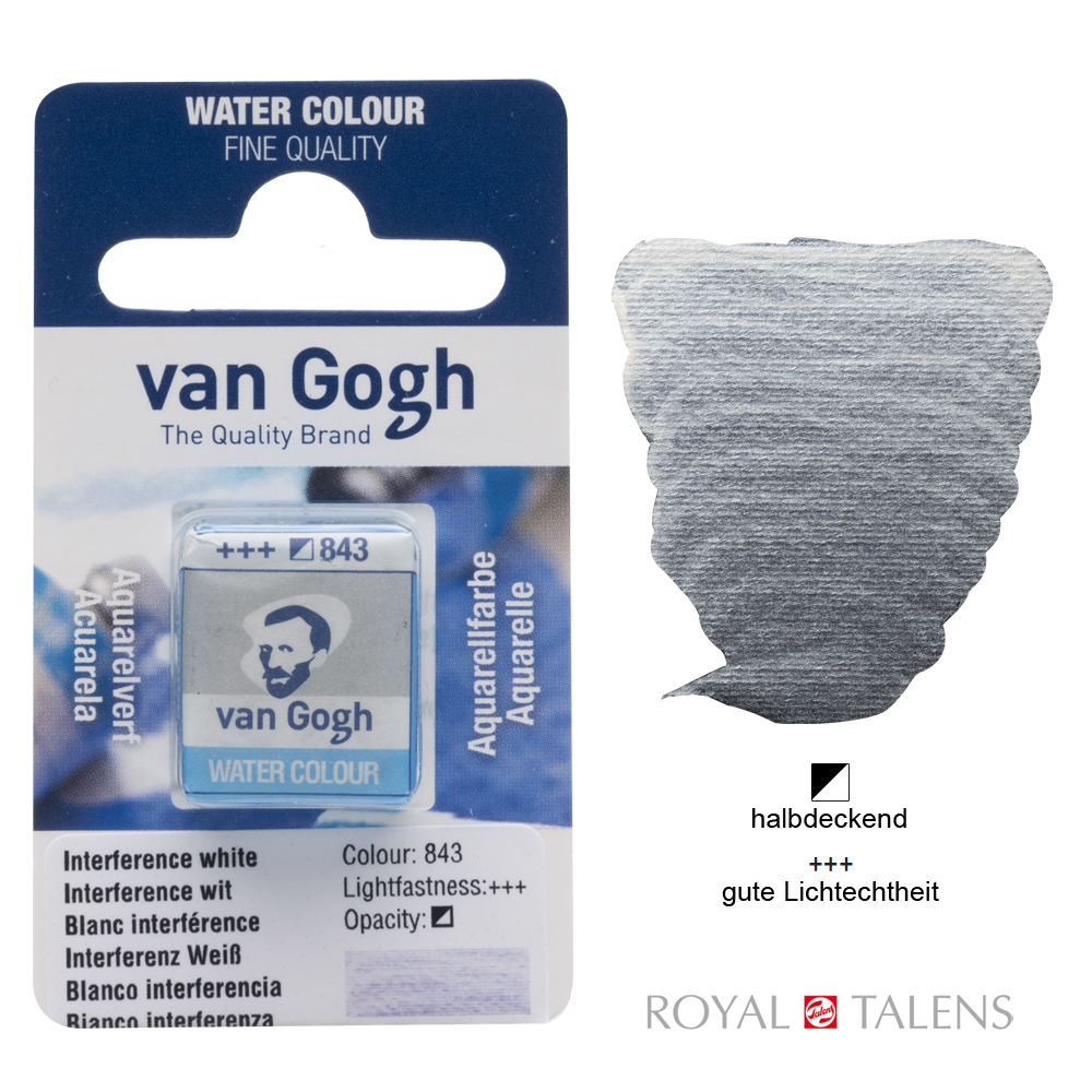 Van Gogh Aquarellfarbe 1/2 Napf Interferenz Wei�