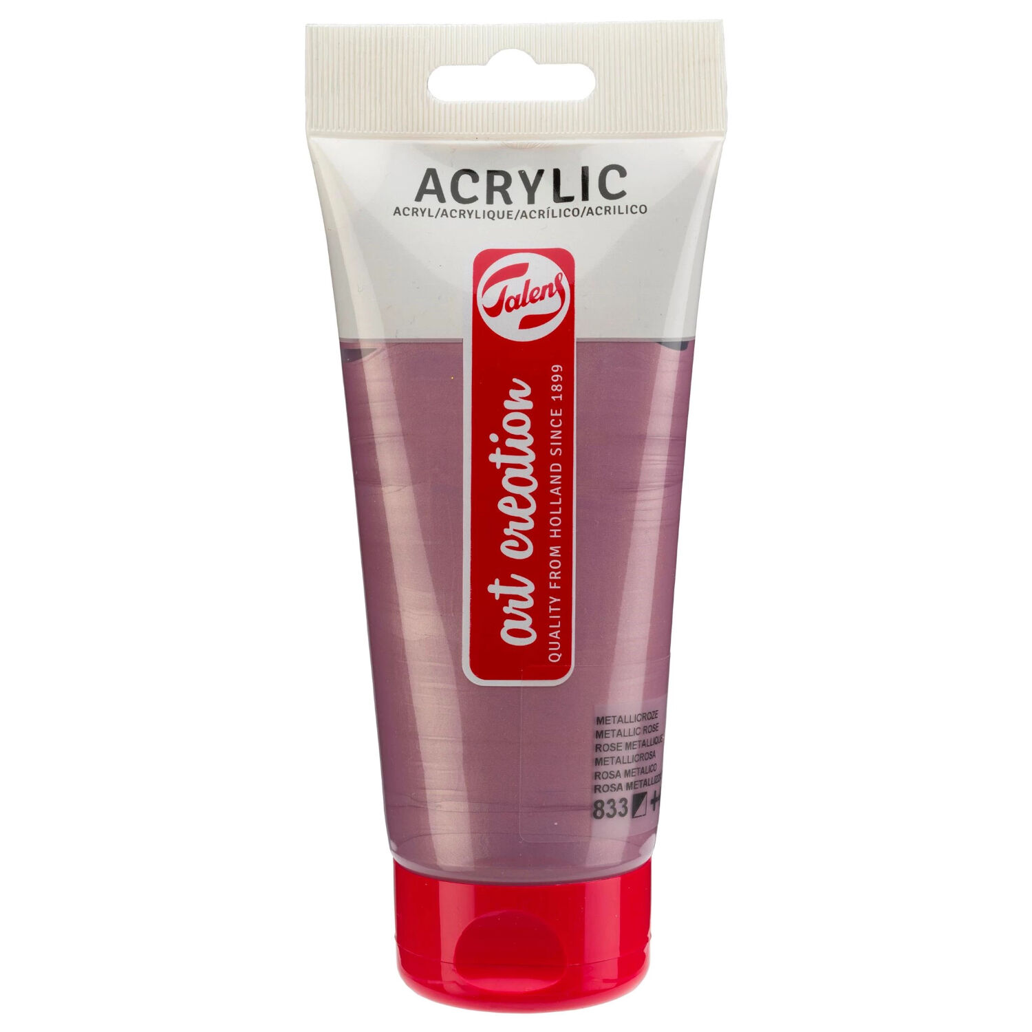 NEU ArtCreation Acrylfarbe, 200 ml, Metallicrosa