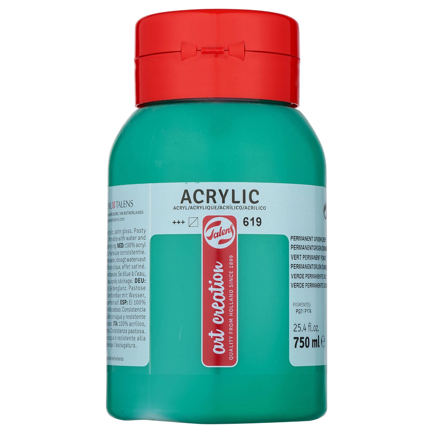 ArtCreation Acrylfarbe, 750 ml, Permanentgr�n dunkel