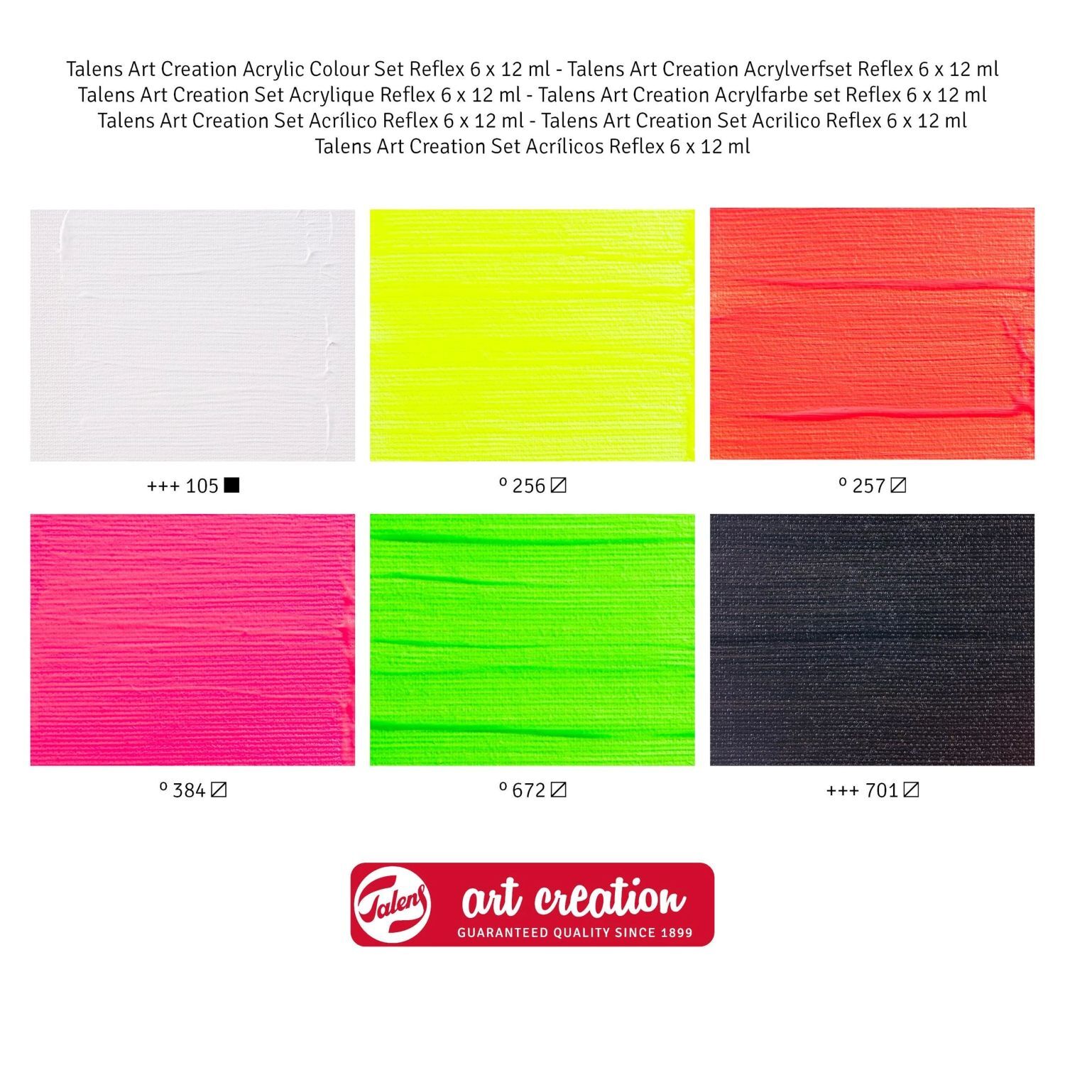 Art Creation Acrylfarben Set Reflex, 6 x 12 ml Bild 2