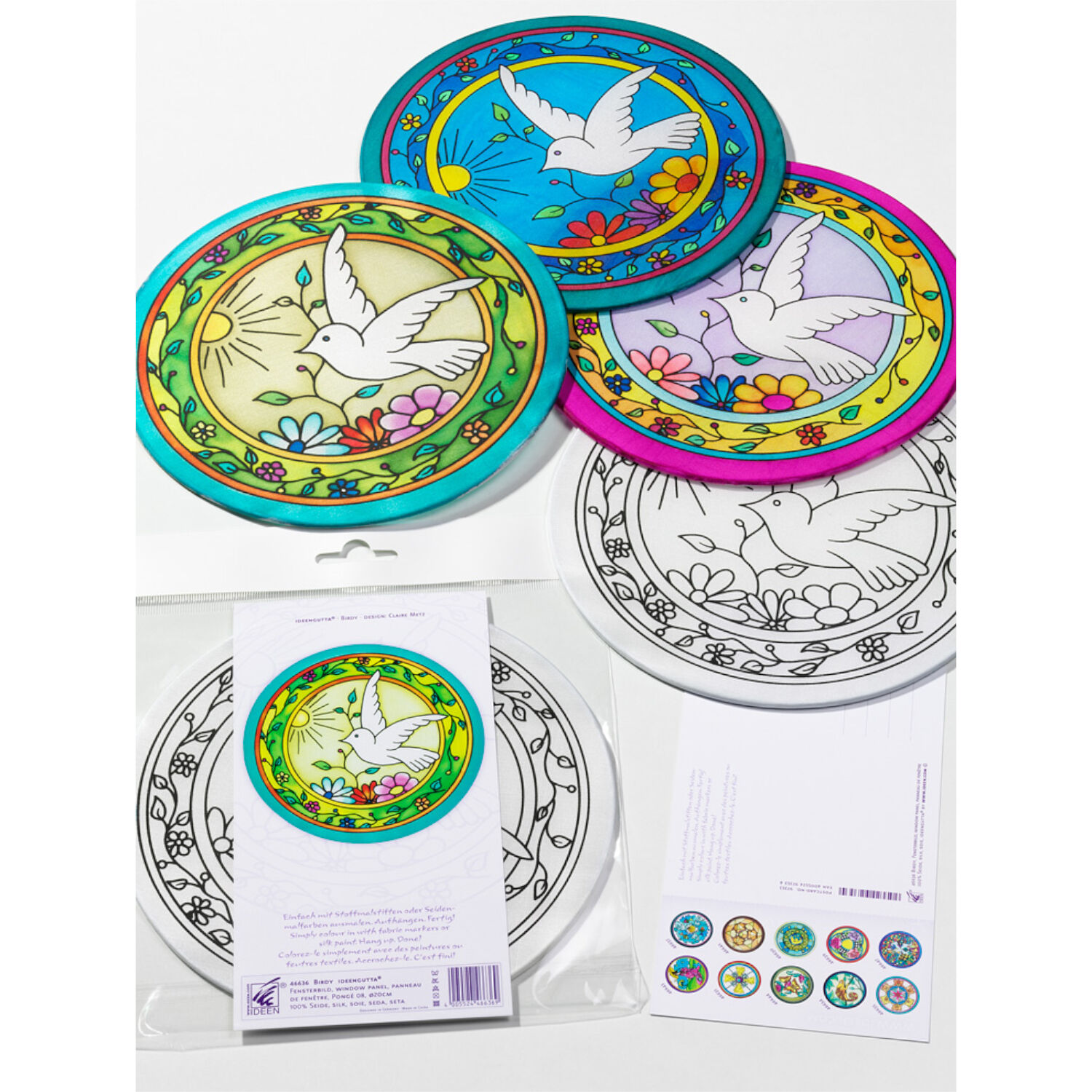 Gutta-Fensterbild 20cm, Pong� 08, Birdy Bild 2