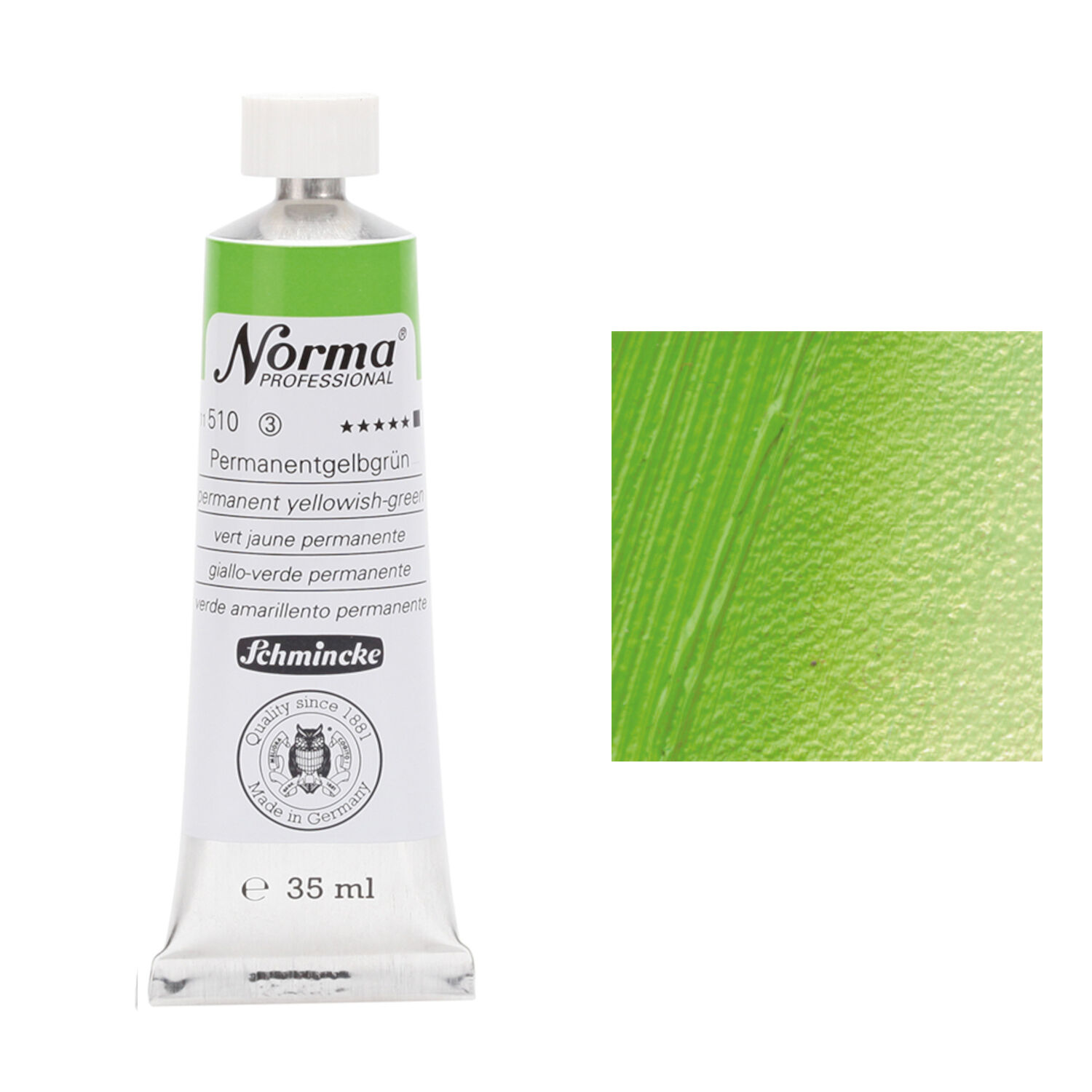 Schmincke Norma Prof., 35 ml, Perm.gelbgr�n