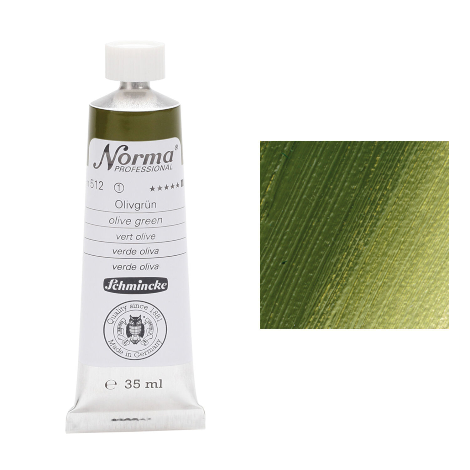 Schmincke Norma Professional, 35 ml, Olivgr�n