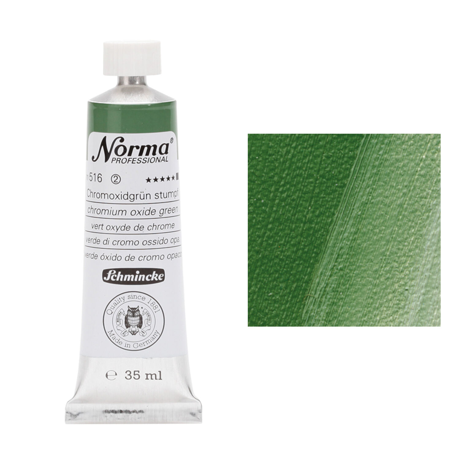 Schmincke Norma 35 ml, Chromoxidgr�n stumpf